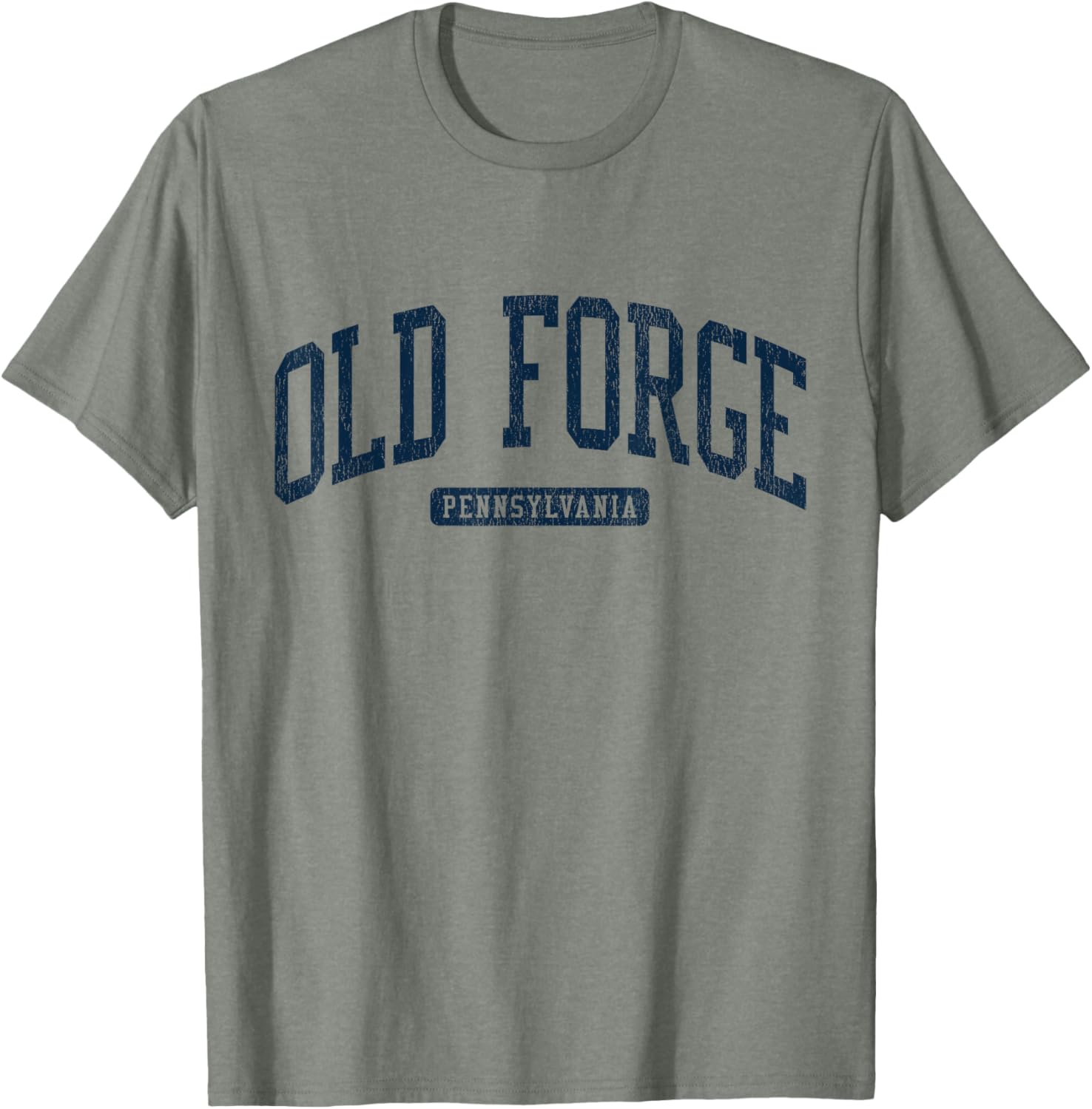 Old Forge PA College Style Blue T-Shirt for Students and Alumni - 17