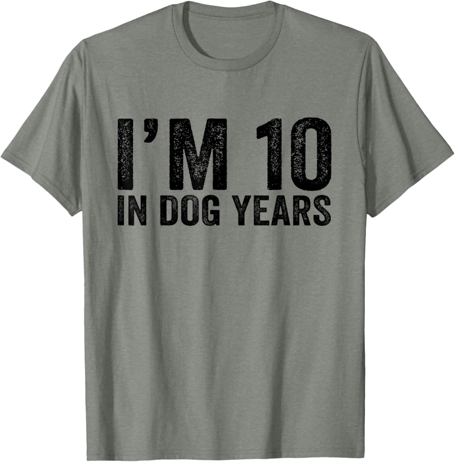 Funny 70th Birthday I'm 10 In Dog Years T-Shirt for Dog Lovers - 4