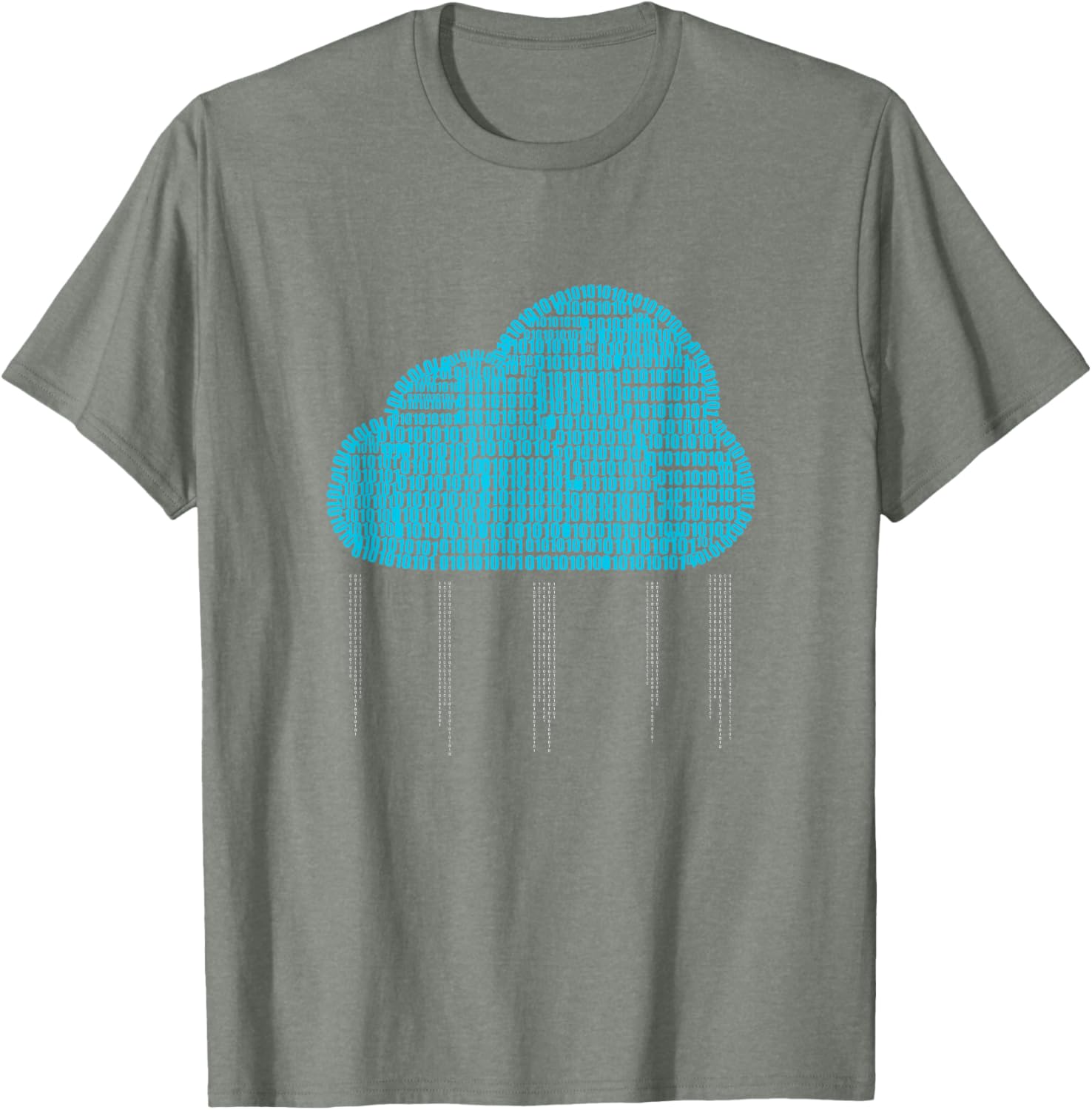 Funny IT Developer T-Shirt for Men and Women - Binary Cloud Coder Design - 22