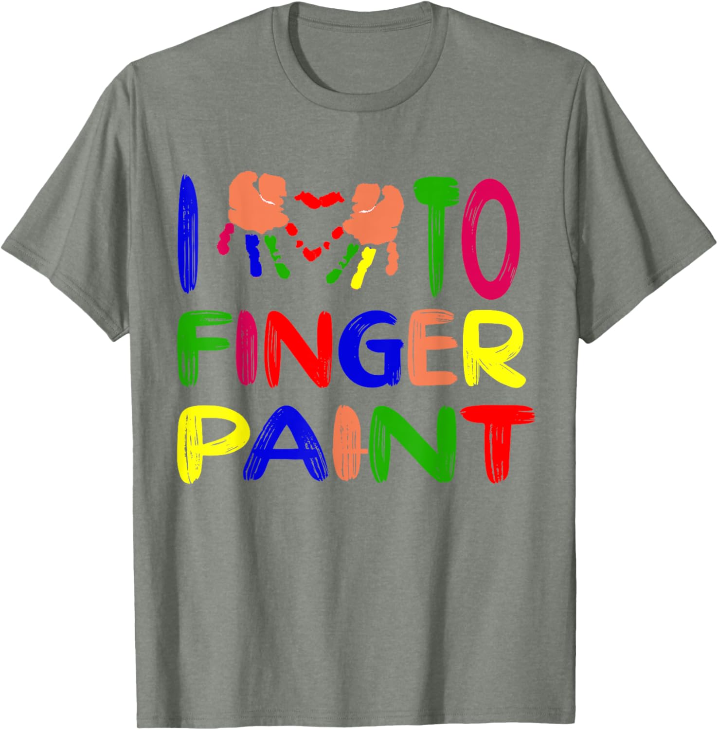 Cute Couple Valentine T-Shirt I Heart Love to Finger Paint Gift - 24