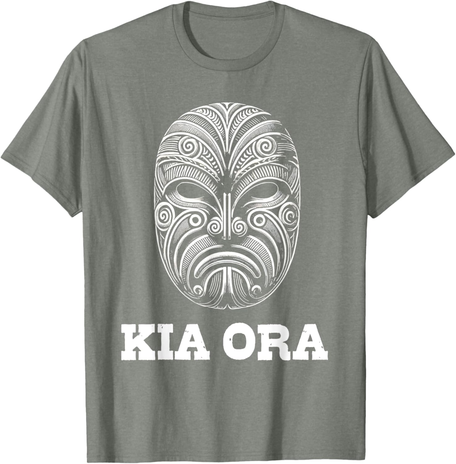 Kia Ora Maori Mask Kiwi Land Aotearoa NZ T-Shirt for Proud Kiwis - 8