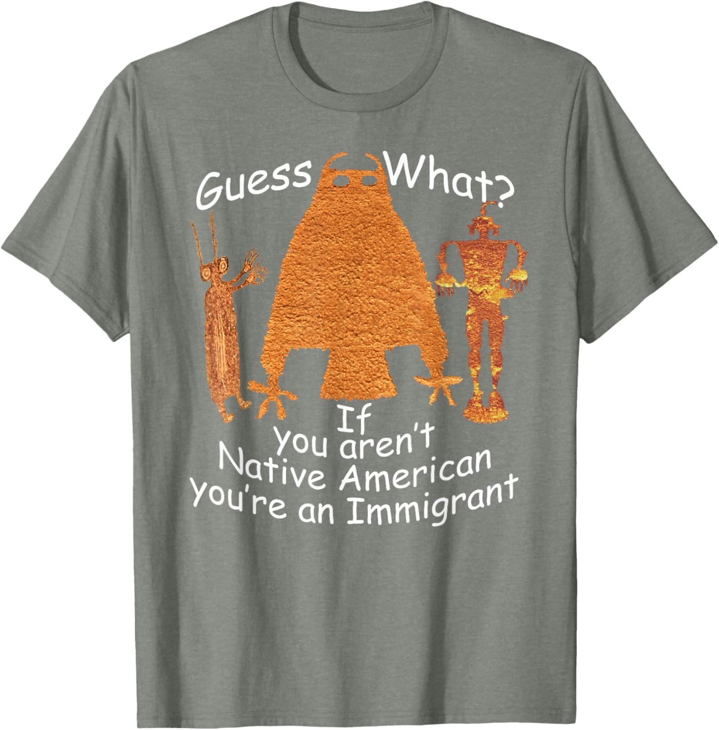 Native American Heritage Immigrant Petroglyph T-Shirt for Everyone - 19
