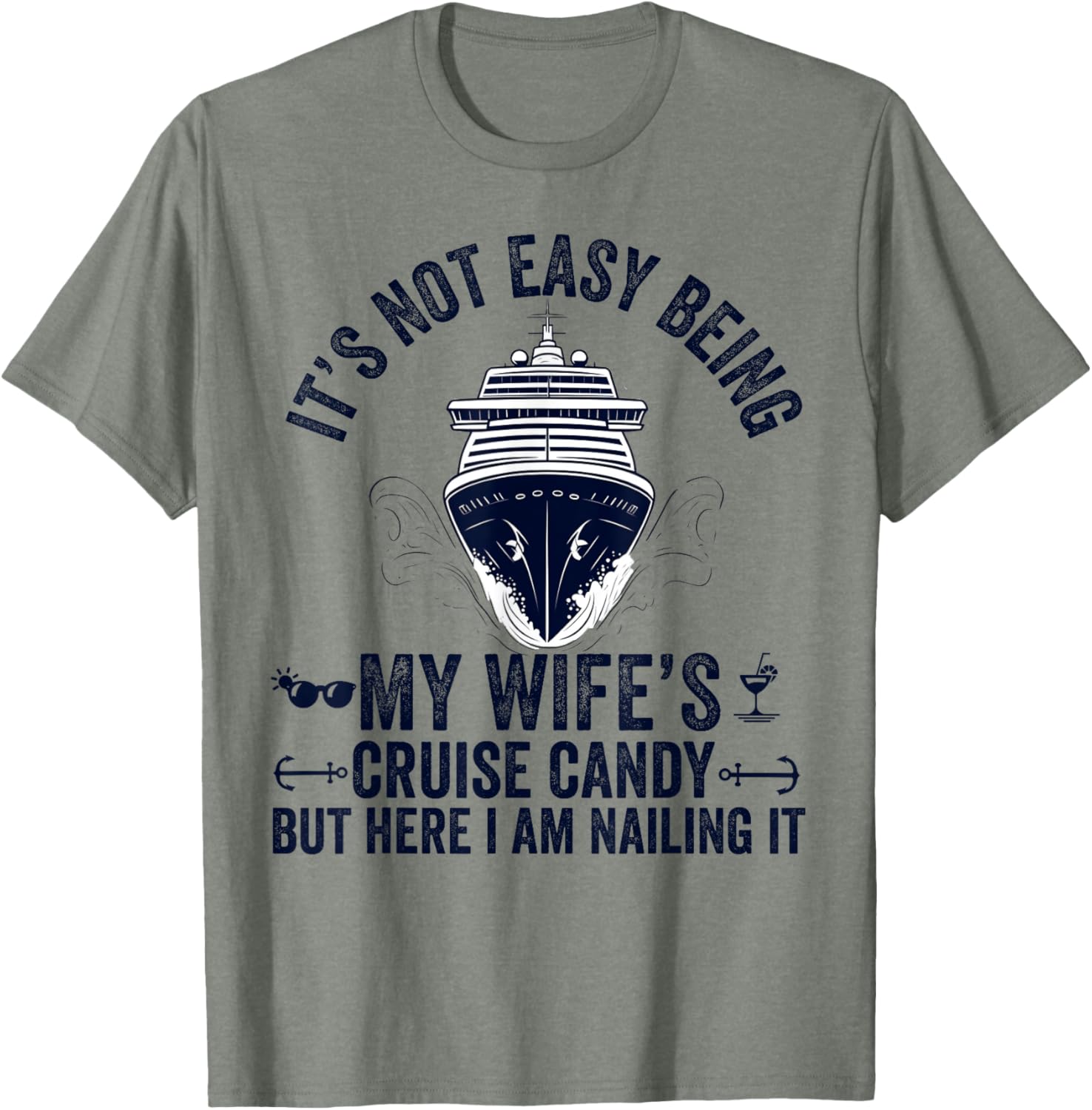 Funny Cruise Candy Husband T-Shirt - Perfect Gift for Wives and Dads - 6