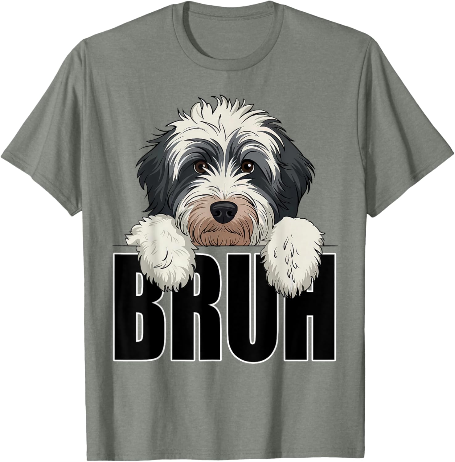 Funny Bruh Bernedoodle T-Shirt for Dog Lovers - Perfect for Boys and Kids - 4