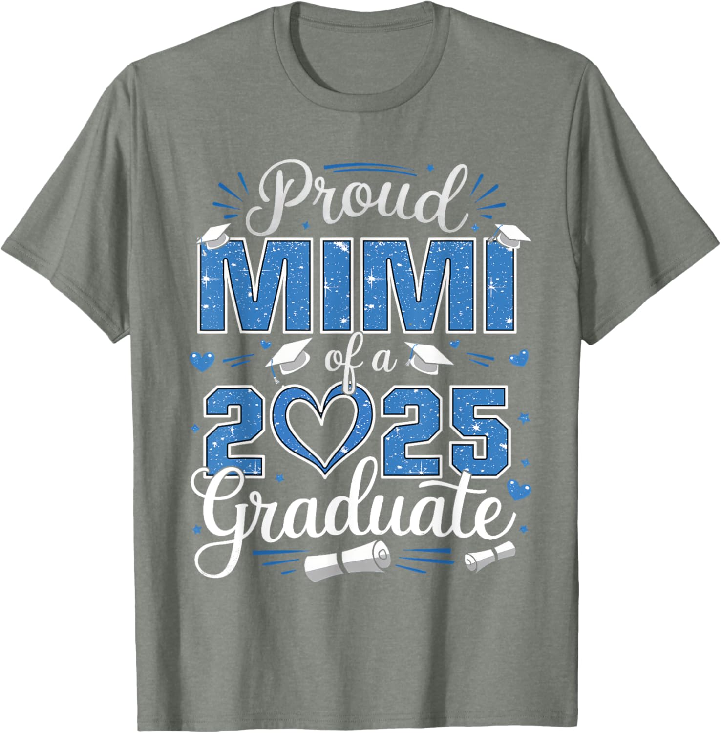 Proud Mimi of a Class of 2025 Graduate T-Shirt for Senior Celebrations - 22