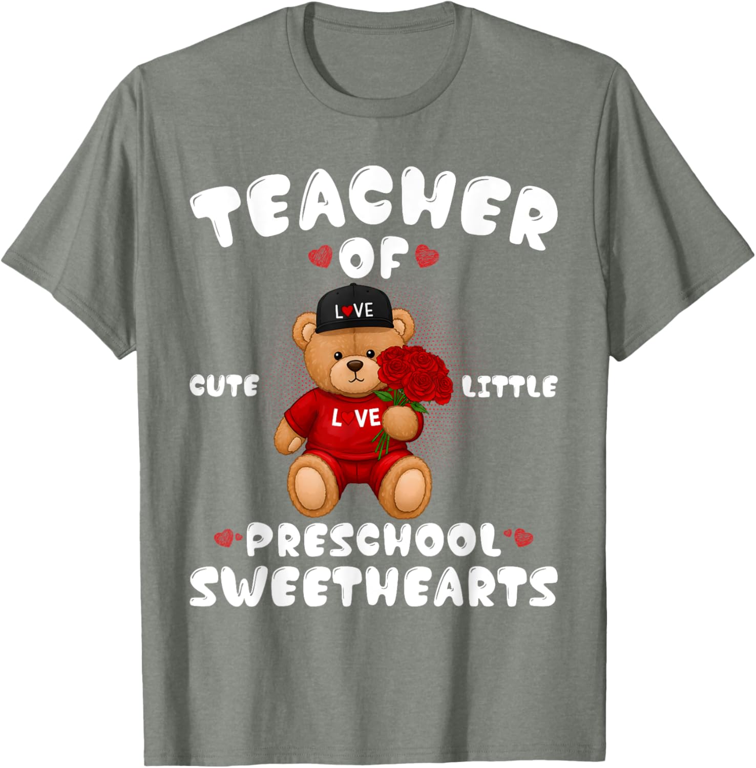 Cute Valentine's Day T-Shirt for Preschool Teachers in Love - 14