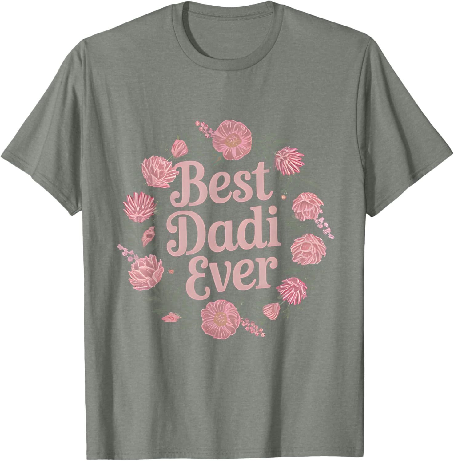 Best Dadi Ever Floral T-Shirt for Indian Grandmas - Perfect Mother's Day Gift - 4