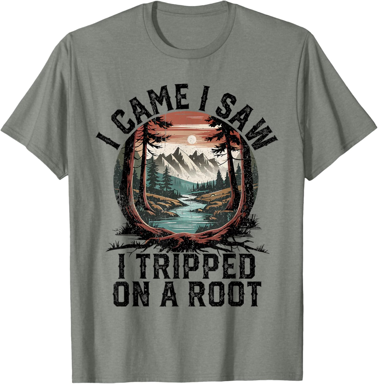 I Came I Saw I Tripped Hiking T-Shirt for Camping Adventure Lovers - 3