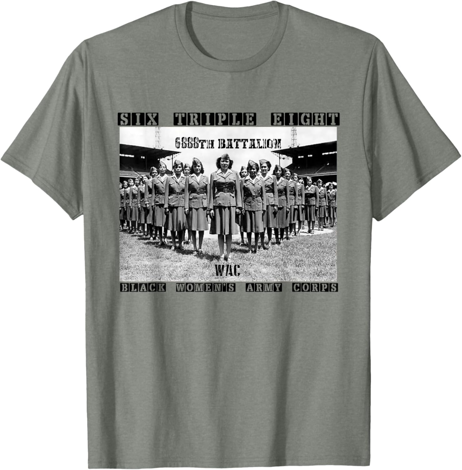 Elegant 6888th Army Corps T-Shirt for Black Women – Support Charity Adams - 7