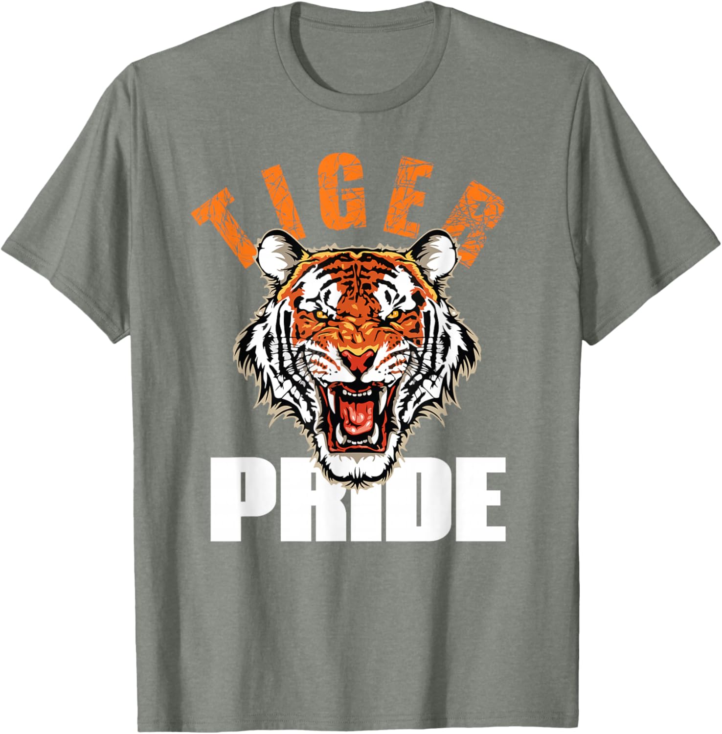 Retro Vintage Tiger Pride Mascot T-Shirt for School Sports Team Fans - 13
