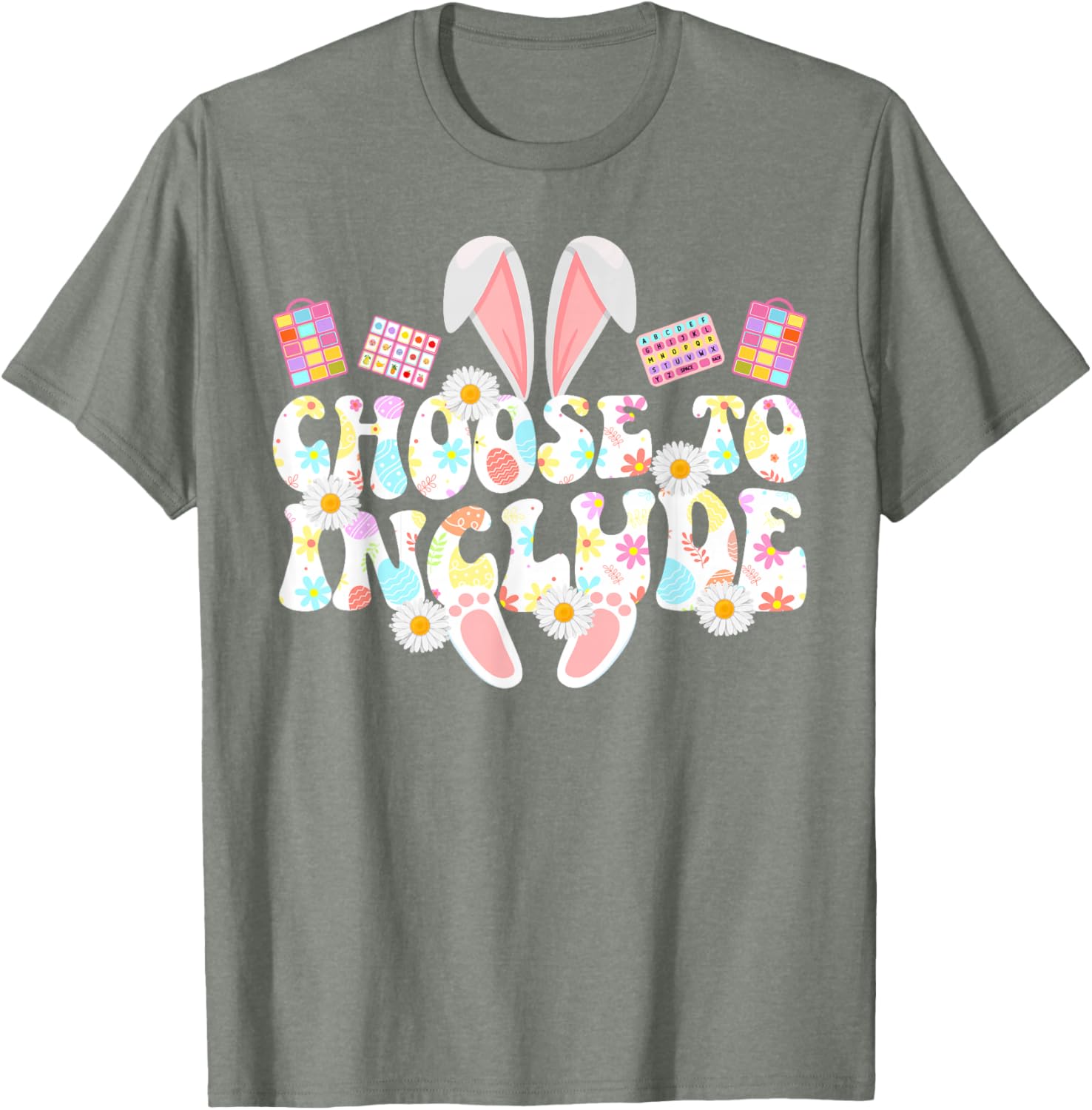 Groovy Easter Bunny Special Education Teacher T-Shirt for SPED Lovers - 6