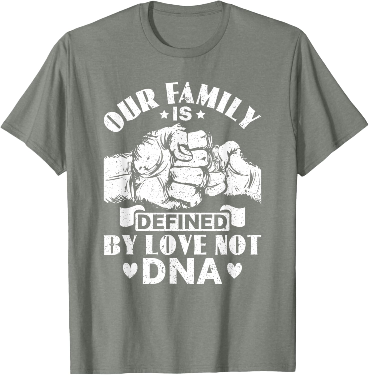 Our Family Defined by Love Not DNA Adoption Foster Care T-Shirt - 2