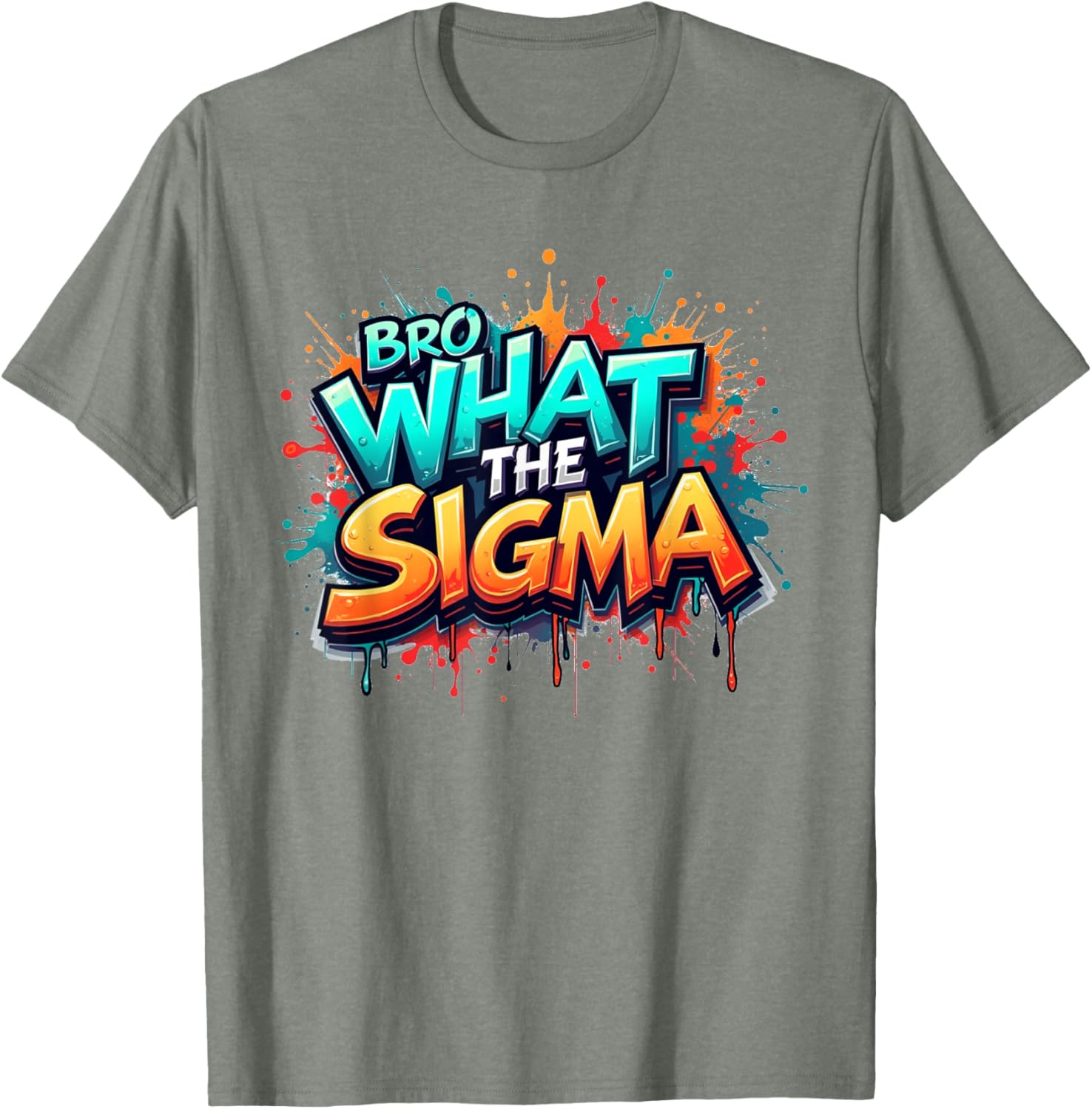 Bro What The Sigma Funny T-Shirt for Kids and Teens - Meme Quote Apparel - 20