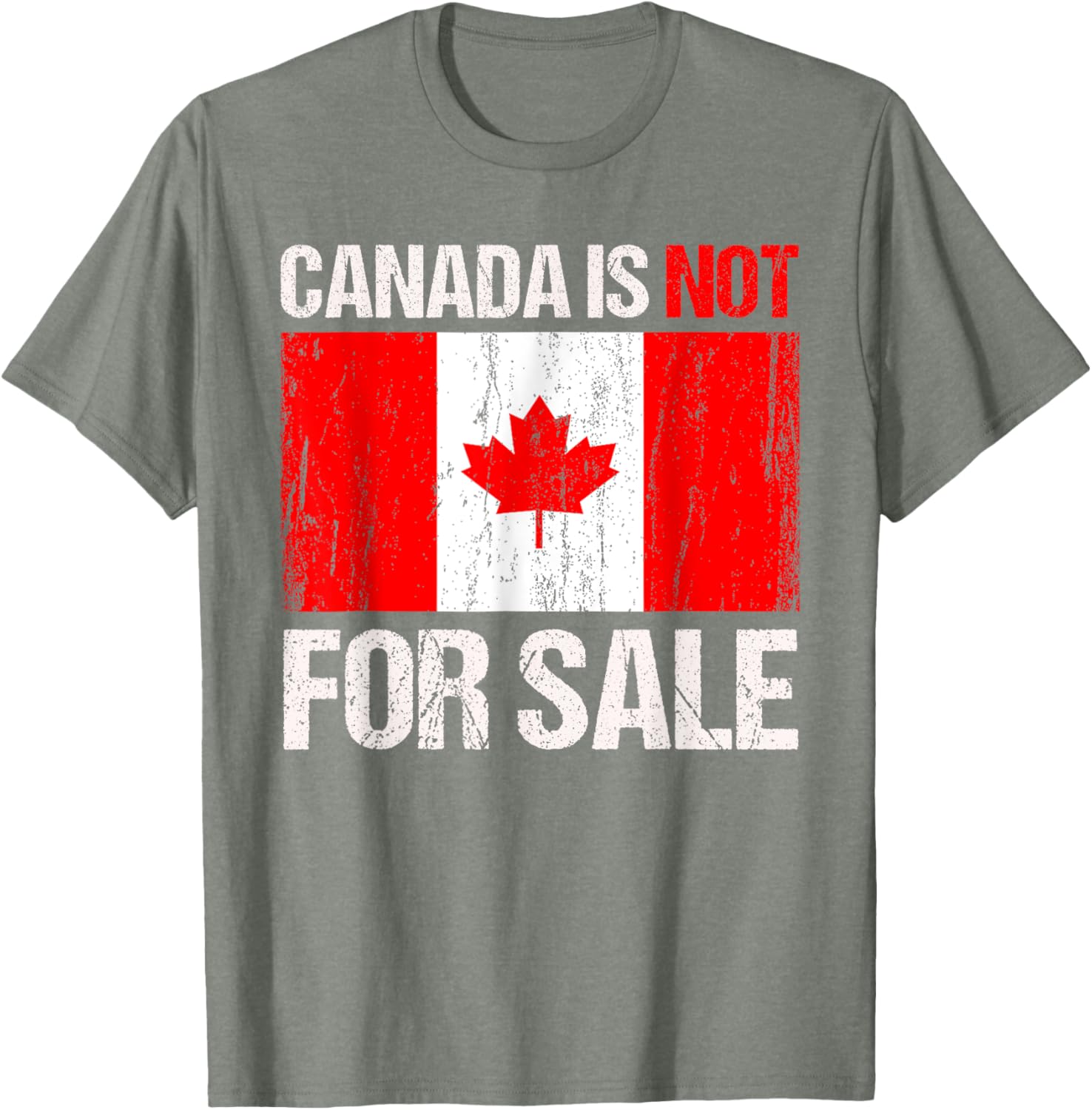 Funny Canada Is Not For Sale T-Shirt for Men and Women in Comfort Fit - 12