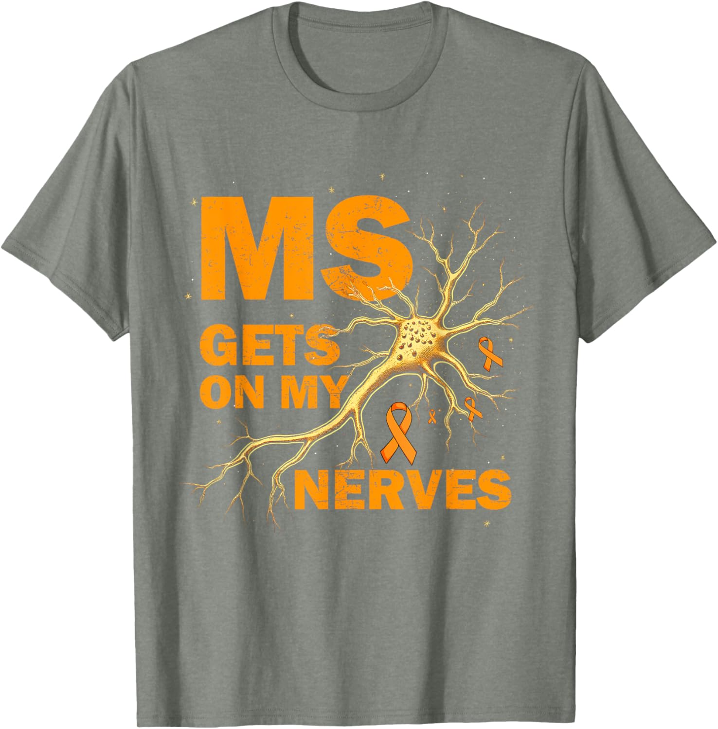 MS Awareness T-Shirt for Multiple Sclerosis Support - Cute & Comfy Design - 5