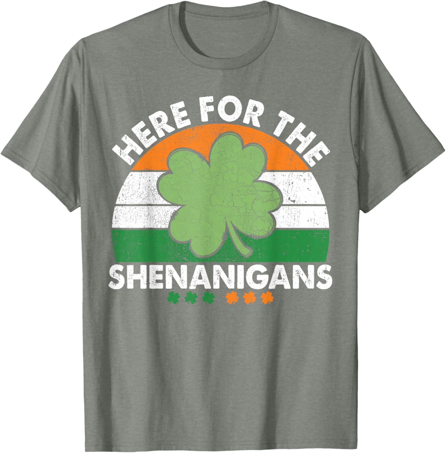 Here For The Shenanigans St Patricks Day T-Shirt Fun Irish Apparel - 5