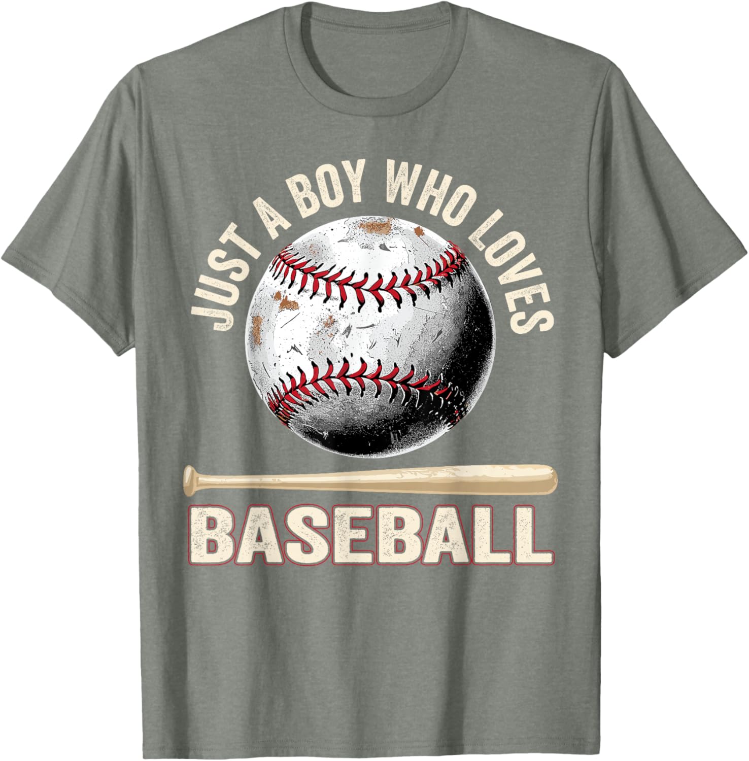 Funny Just A Boy Who Loves Baseball T-Shirt for Fans and Players - 3