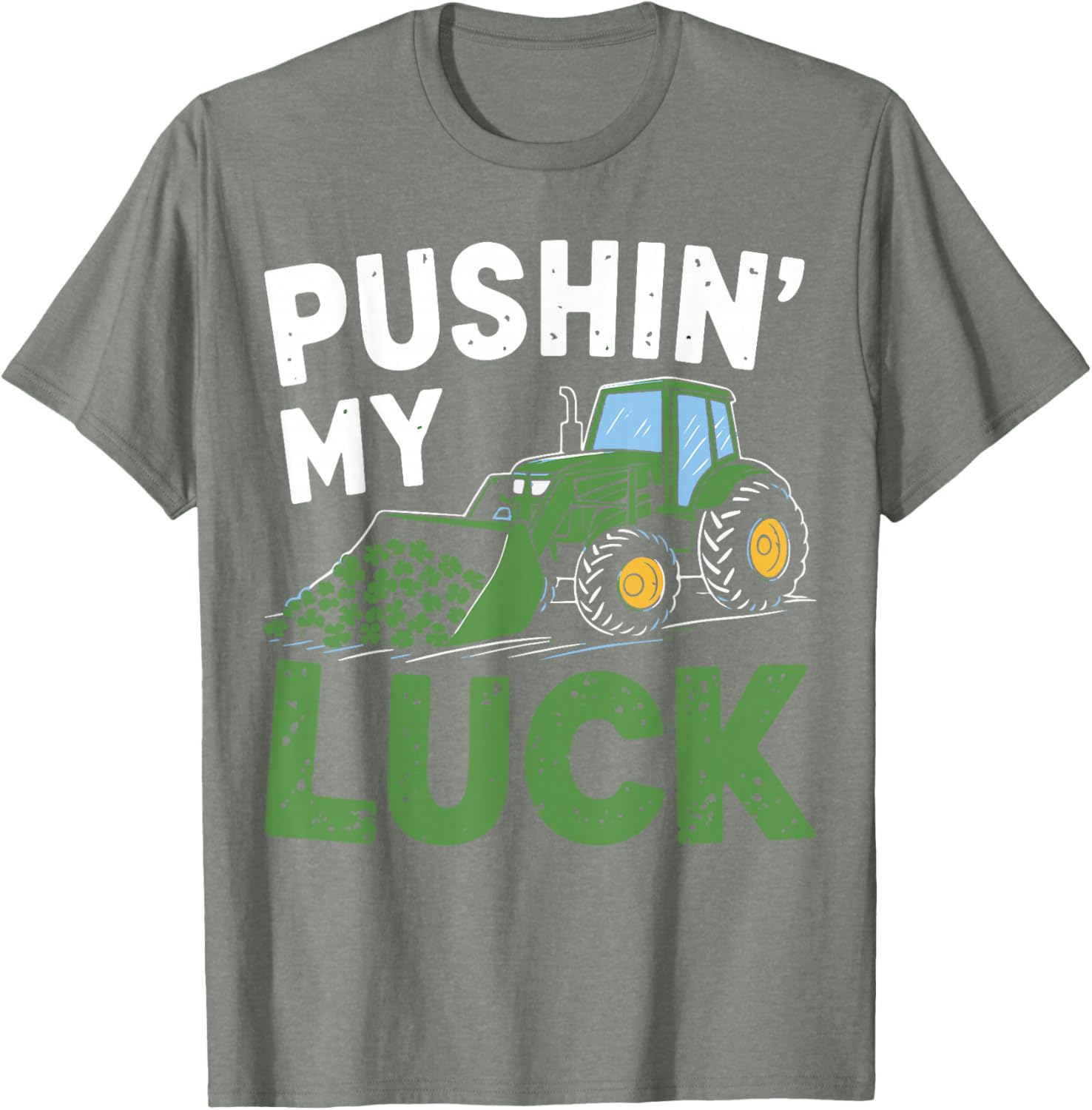 St Patrick's Day Toddler Tractor T-Shirt for Boys - Irish Luck Theme - 10