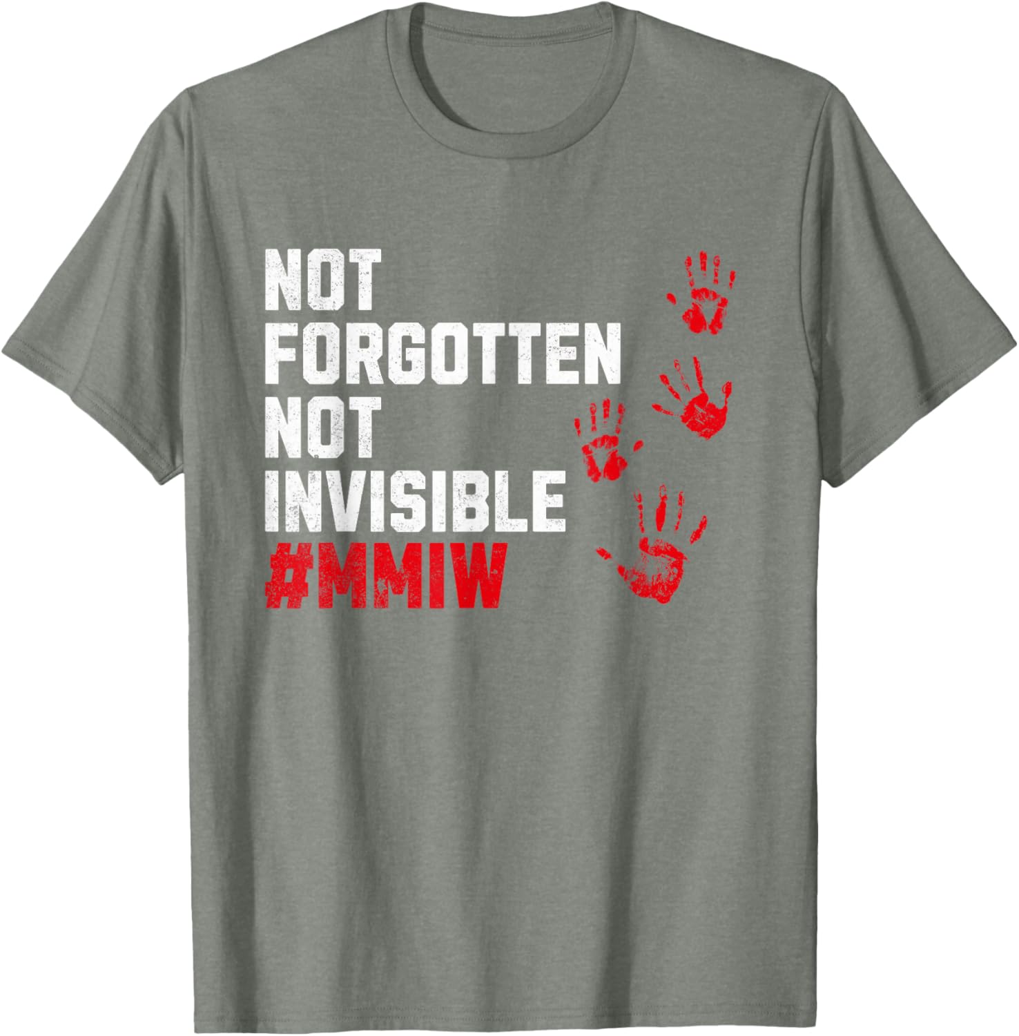 Stolen Sisters MMIW Invisible T-Shirt for Awareness of Missing Indigenous Women - 3