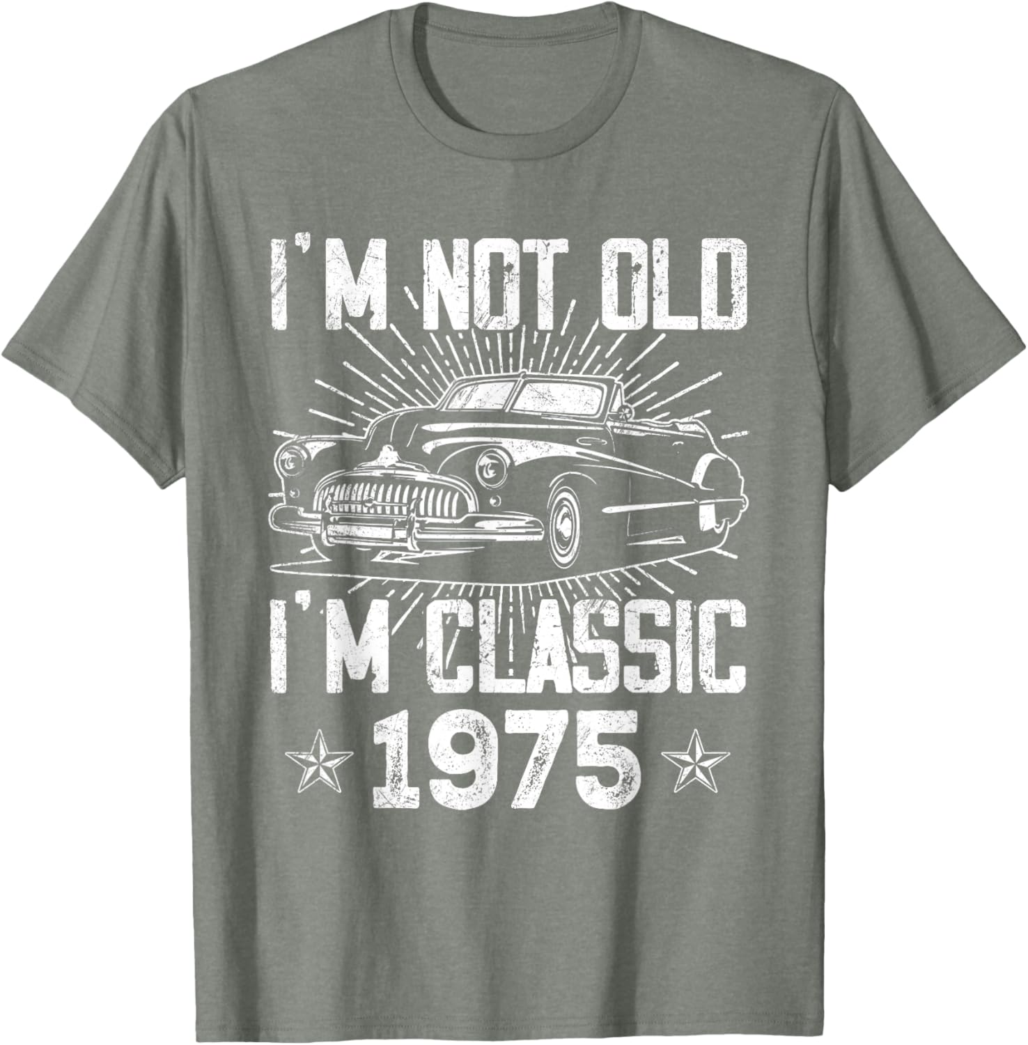 Vintage 1975 Classic Car T-Shirt for 50th Birthday Gifts for Men - 2