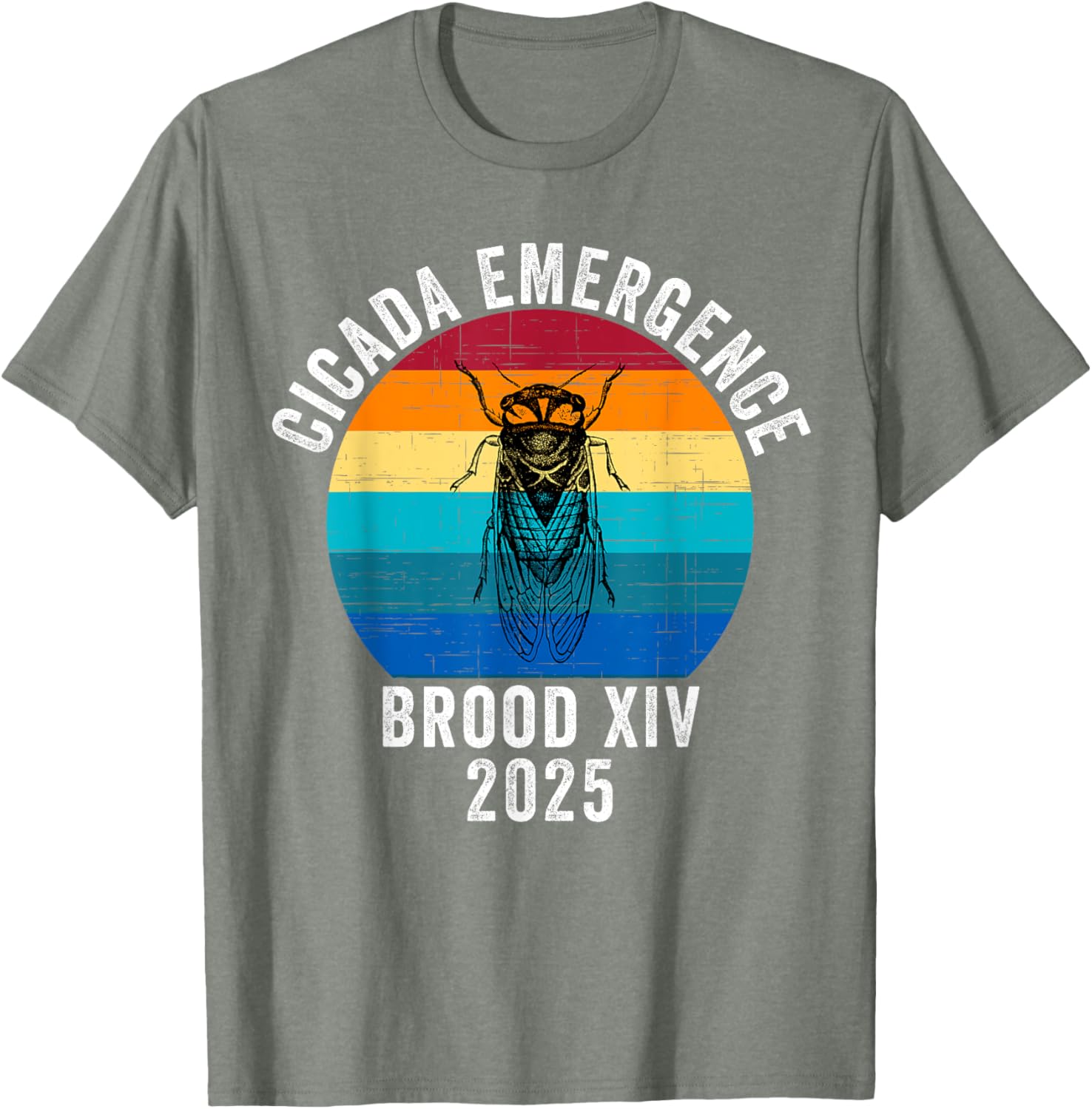 Cicada Emergence Brood XIV 2025 Funny T-Shirt for Nature Lovers - 14