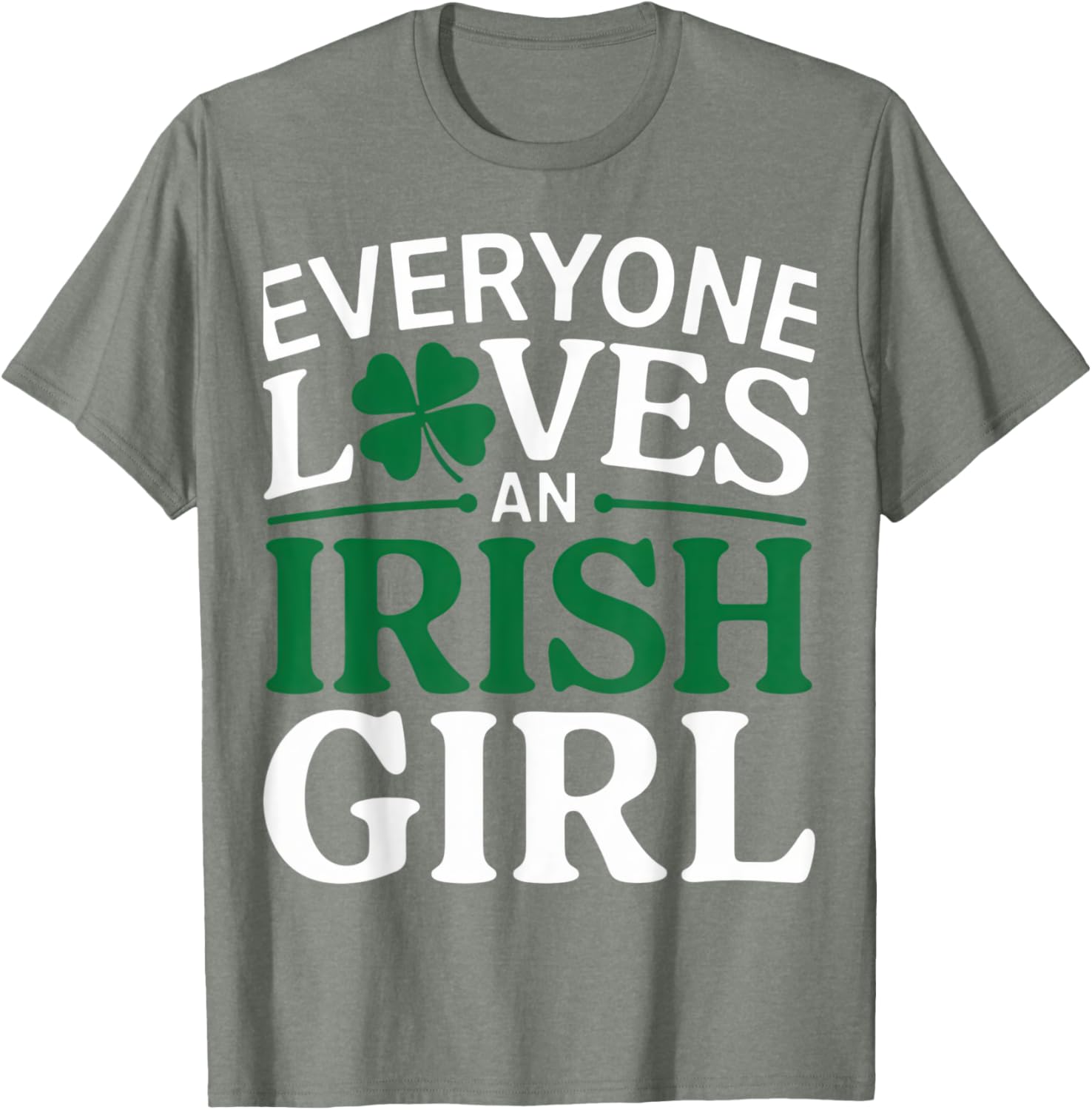 Everyone Loves An Irish Girl Clover Pride St. Patrick's Day T-Shirt - 17