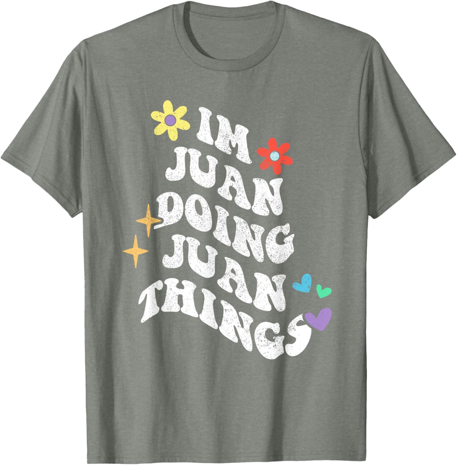 Funny Retro Groovy Im Juan Doing Juan Things T-Shirt for Mother's Day - 20
