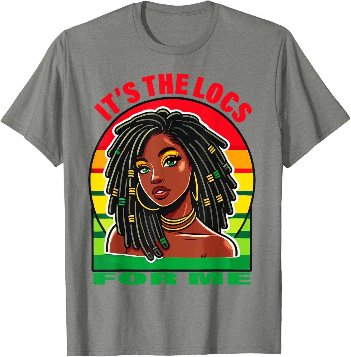 Stylish Dreadlocks Hair Design T-Shirt for Black Women – It's the Locs for Me - 20