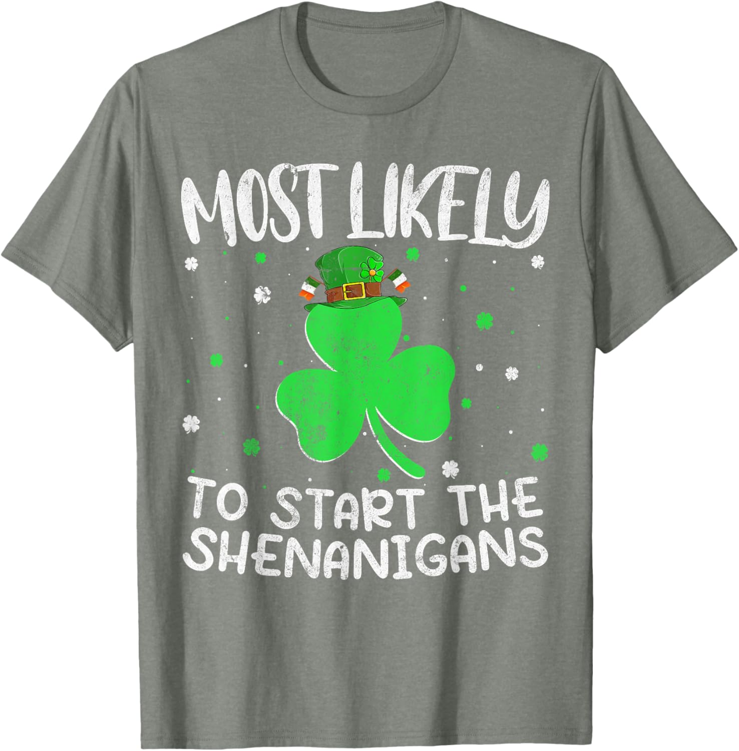 Most Likely To Start The Shenanigans St Patricks Day T-Shirt - 10