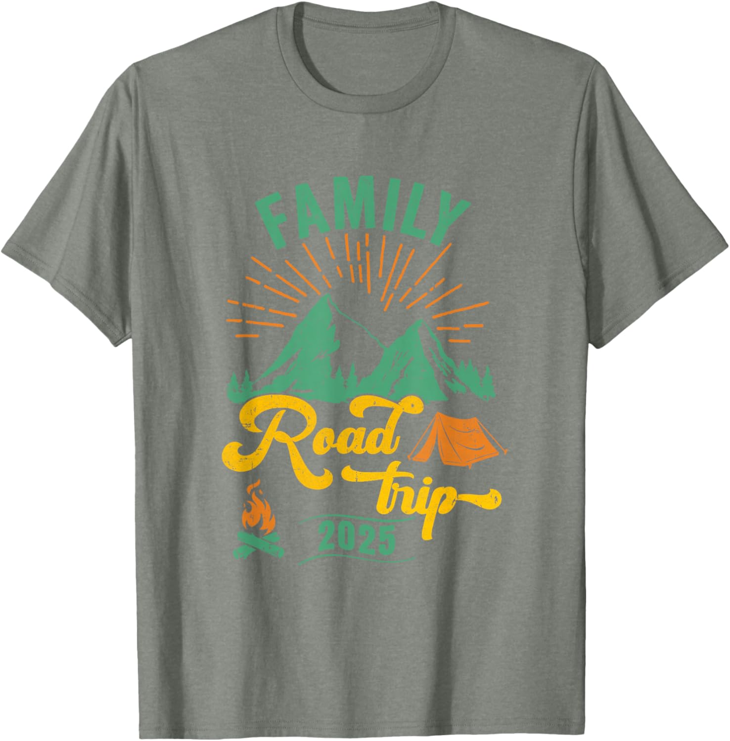 Family Road Trip Camping T-Shirt 2025 Adventure Vacation Gear - 12