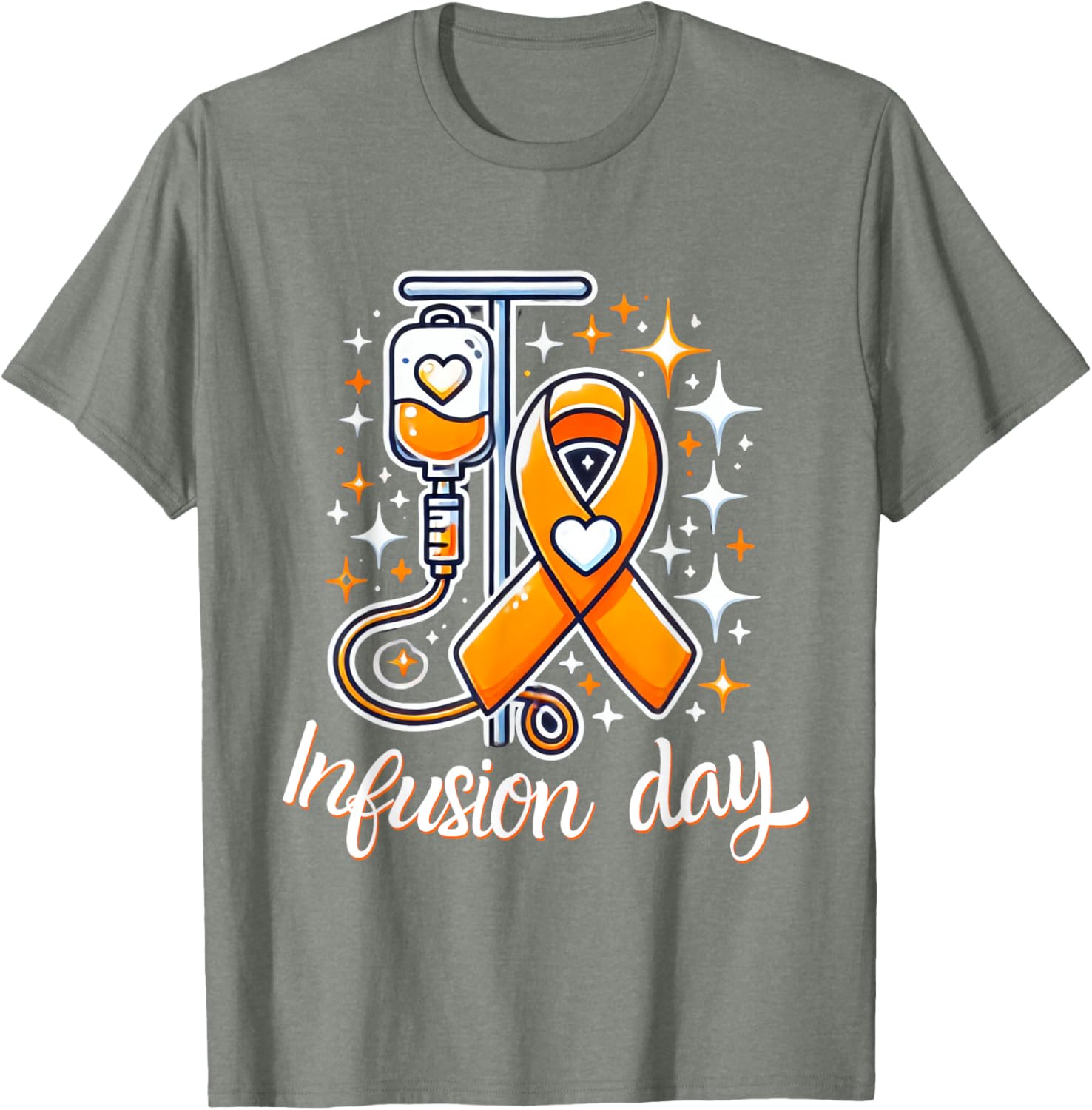 MS Infusion Day Multiple Sclerosis Awareness Ribbon T-Shirt for Supporters - 13