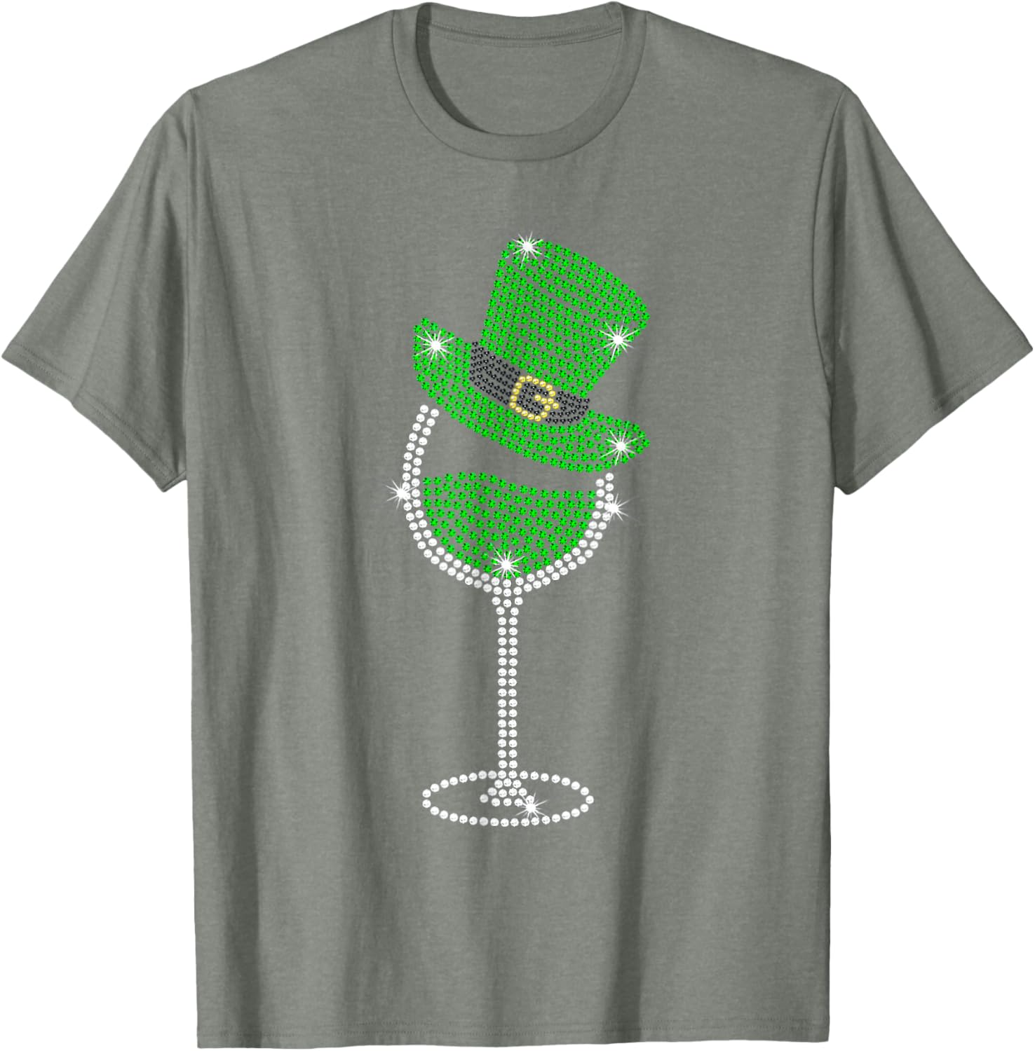 St Patrick's Day Shamrock Wine T-Shirt for Men and Women Celebrate in Style - 2