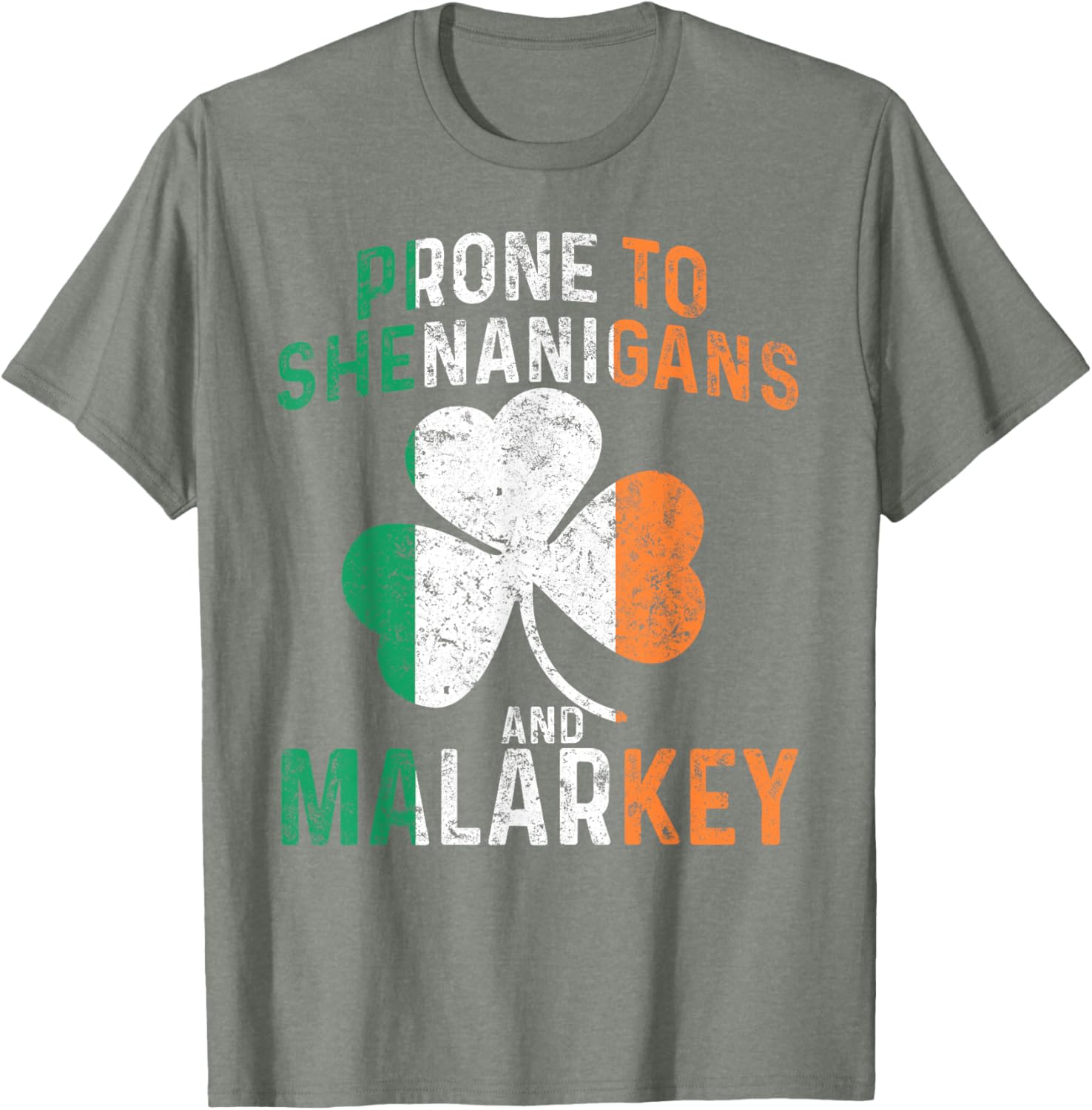 Funny St Patricks Day Boys T-Shirt Prone To Shenanigans And Malarkey - 14