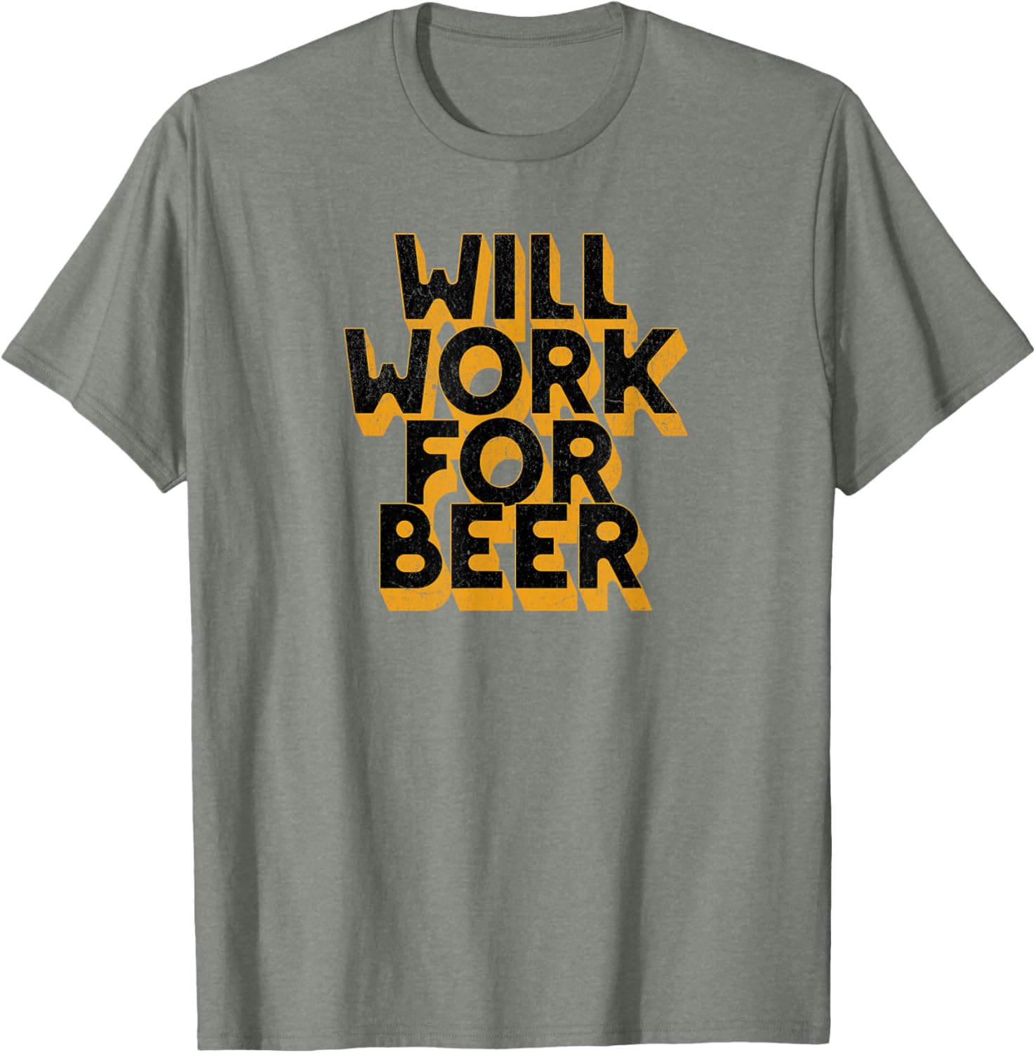 Will Work For Beer T-Shirt Funny Graphic Tee for Beer Lovers - 4
