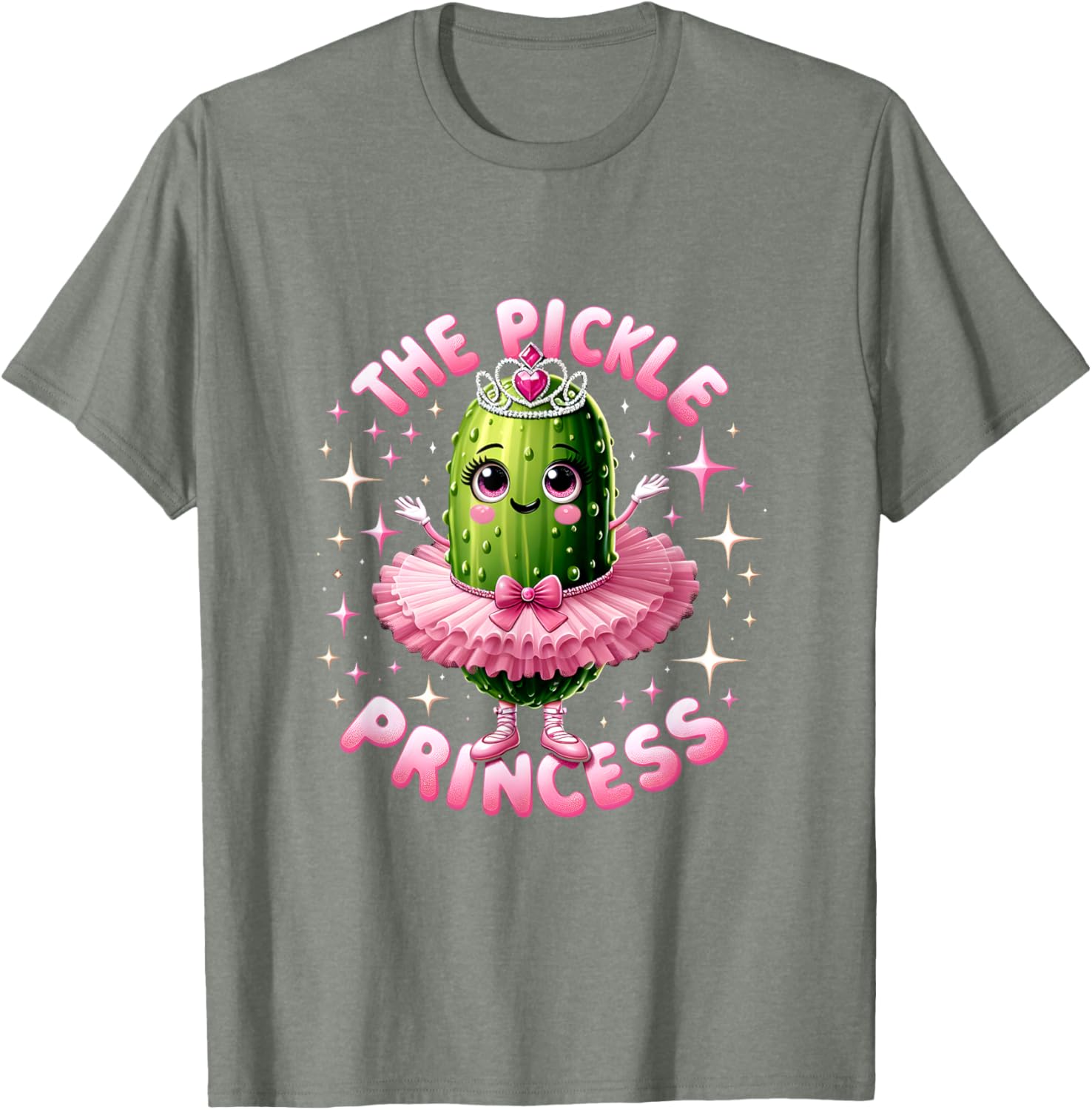 Cute Pickle Princess Ballet T-Shirt for Pickle Lovers and Dancers - 7