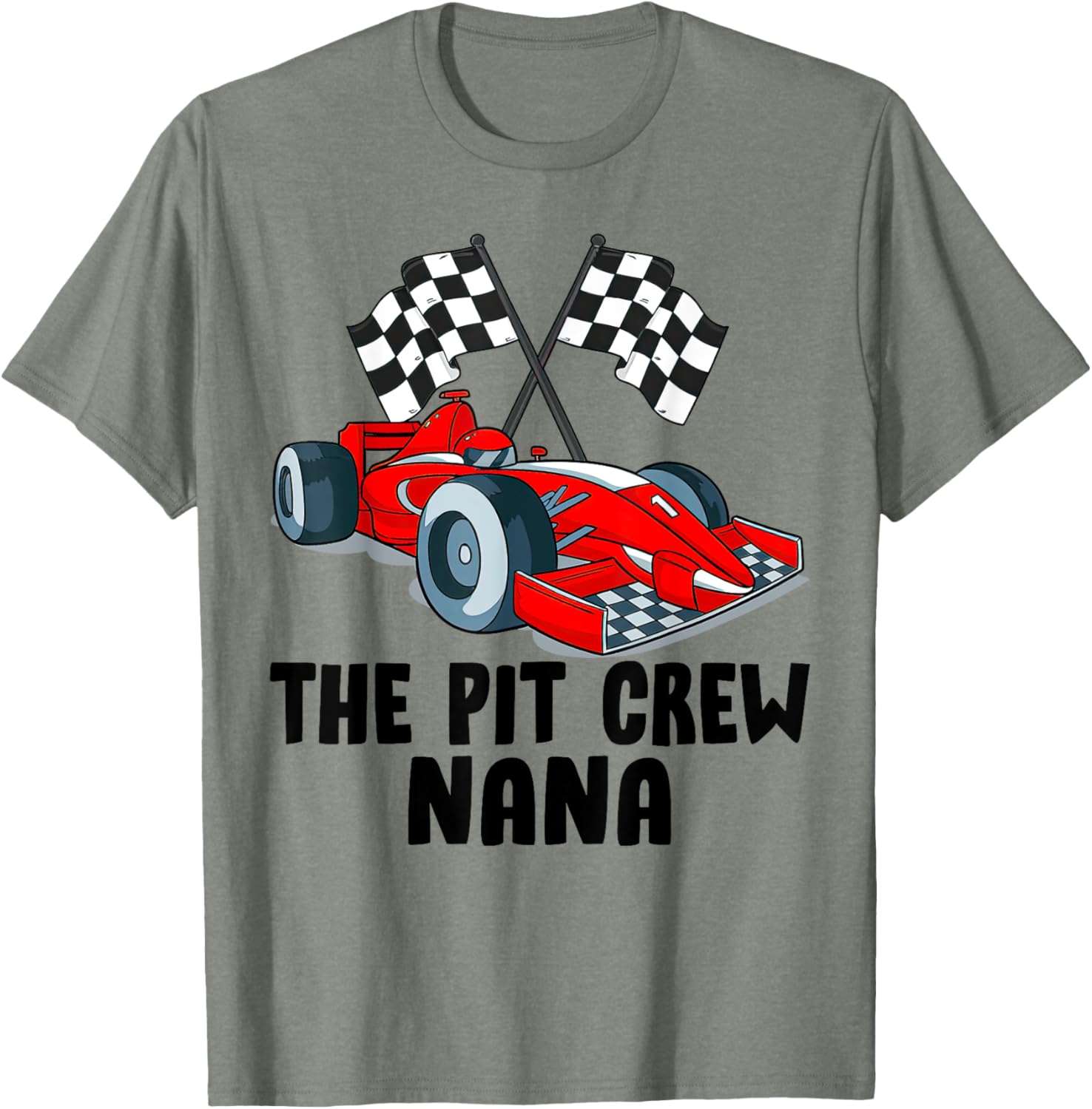 Nana Pit Crew Race Car Birthday Party Family T-Shirt for Racing Fans - 11