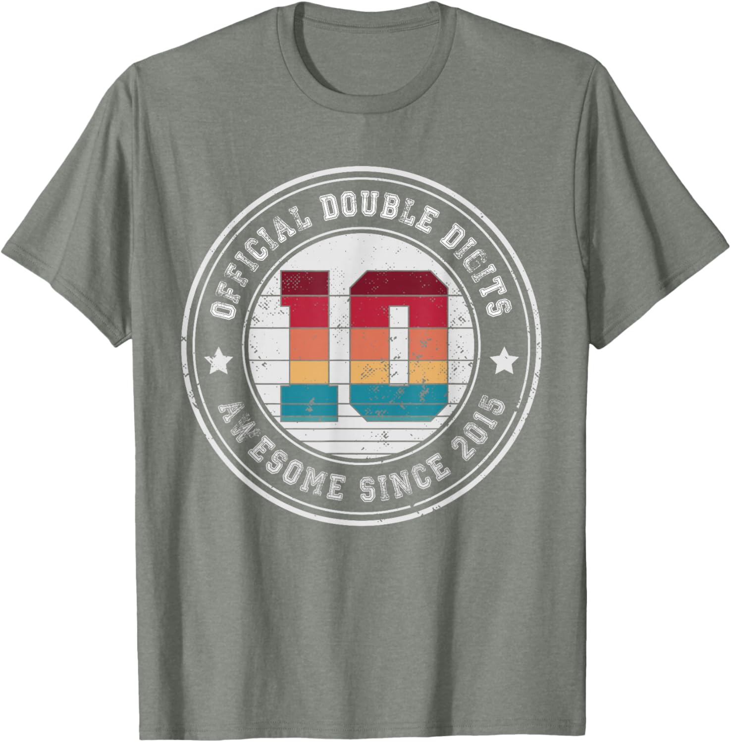 Celebrate 10th Birthday with Fun Ten Years Old Double Digits T-Shirt - 13