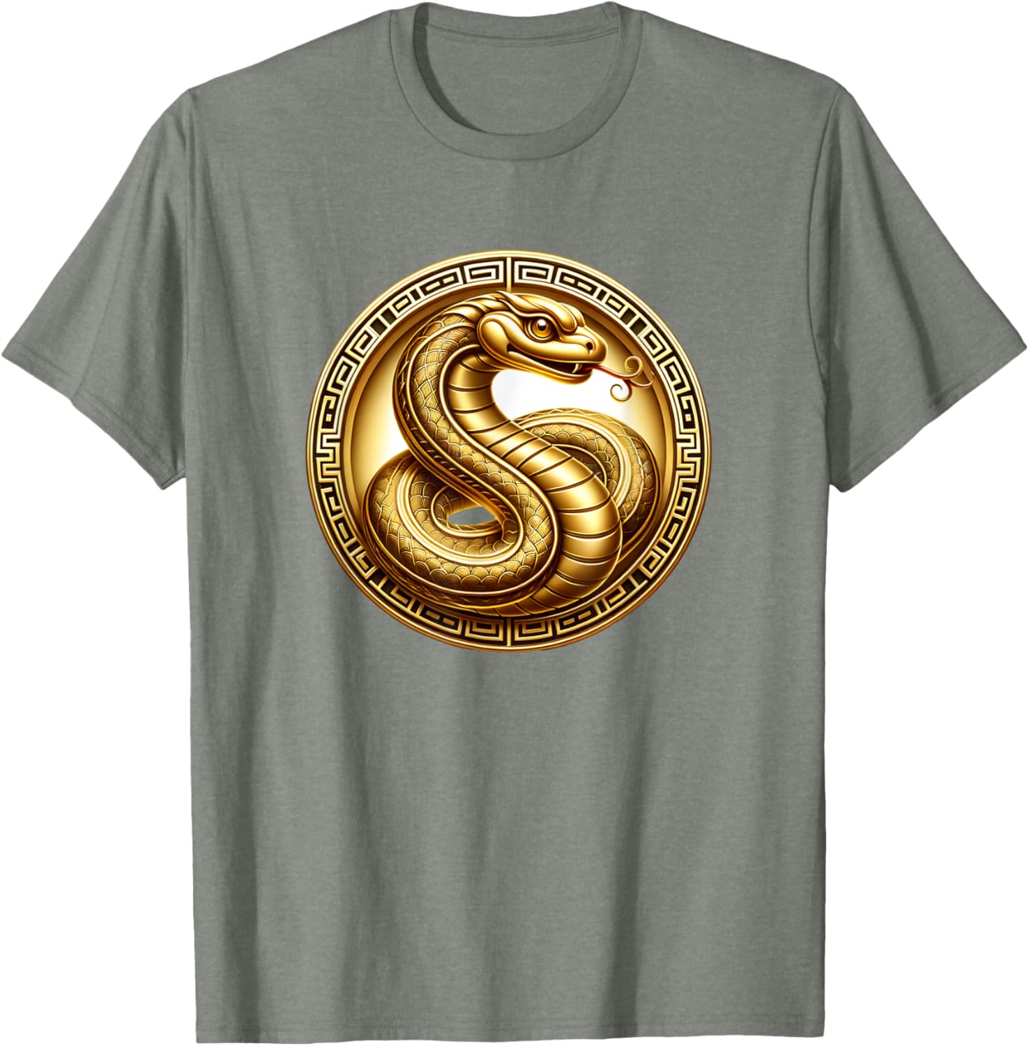Gold Year of the Snake T-Shirt for Celebrating the Lunar New Year - 7
