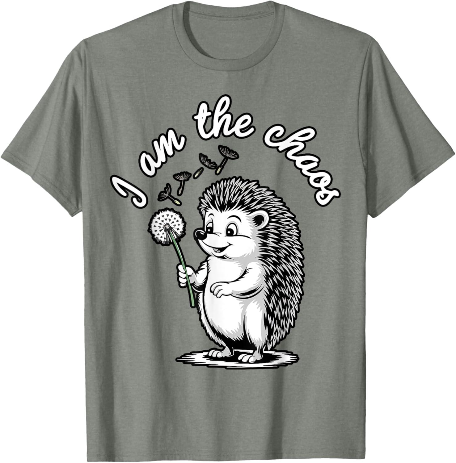 Funny Hedgehog Dandelion T-Shirt for Sarcastic Animal Lovers - 17