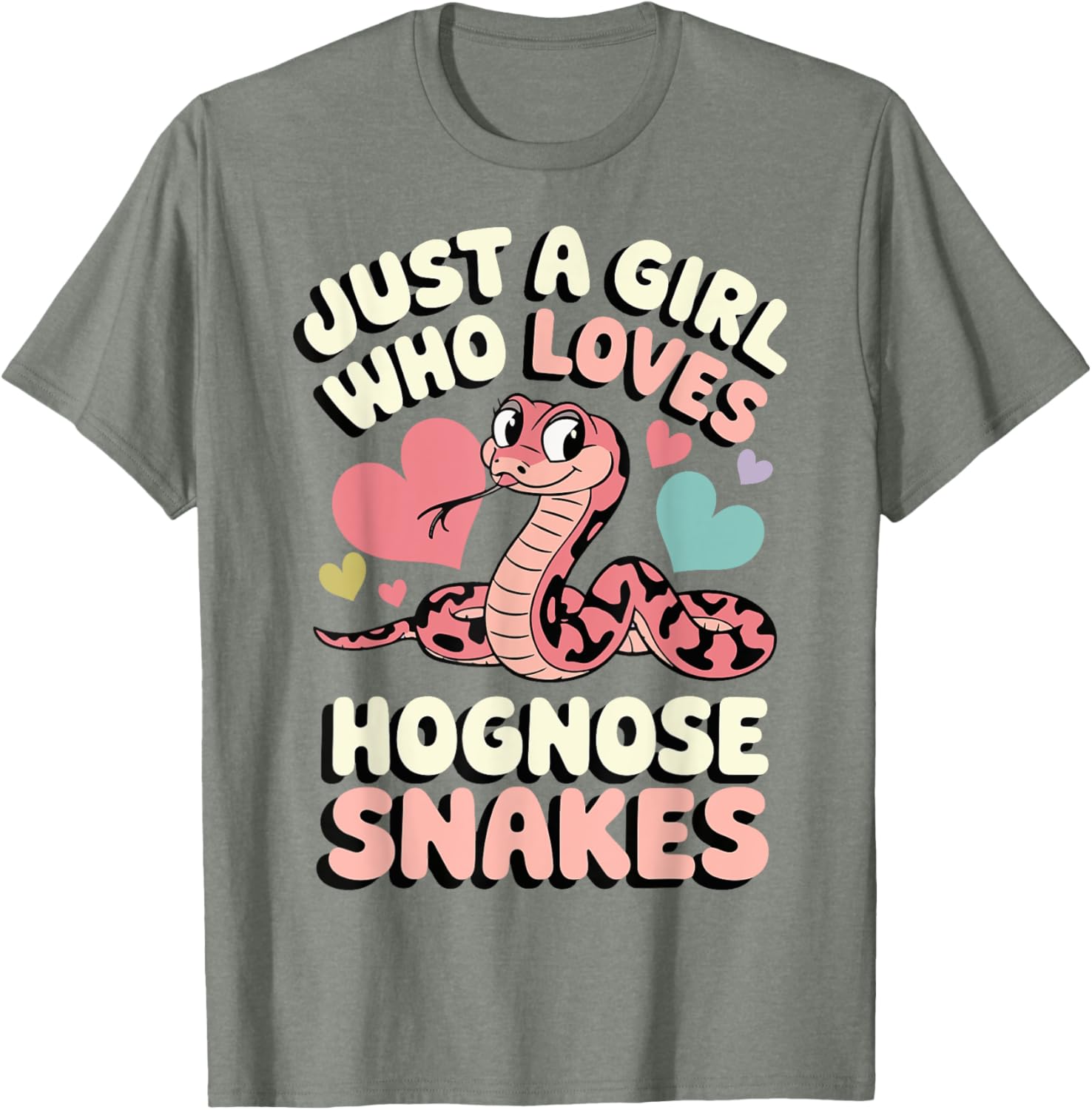 Just A Girl Who Loves Hognose Snakes Fun T-Shirt for Snake Enthusiasts - 7
