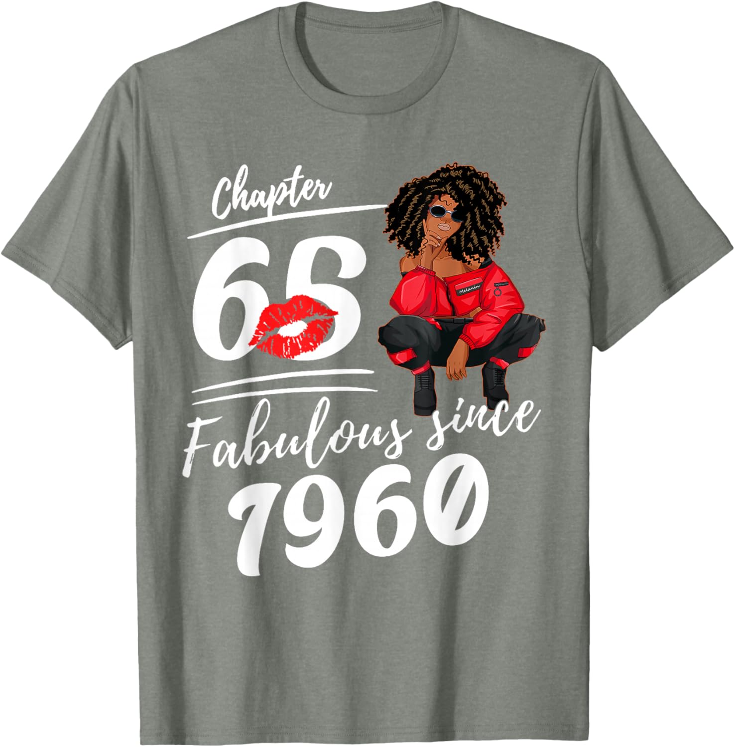Fabulous Since 1960 65th Birthday Queen T-Shirt for Women - 8