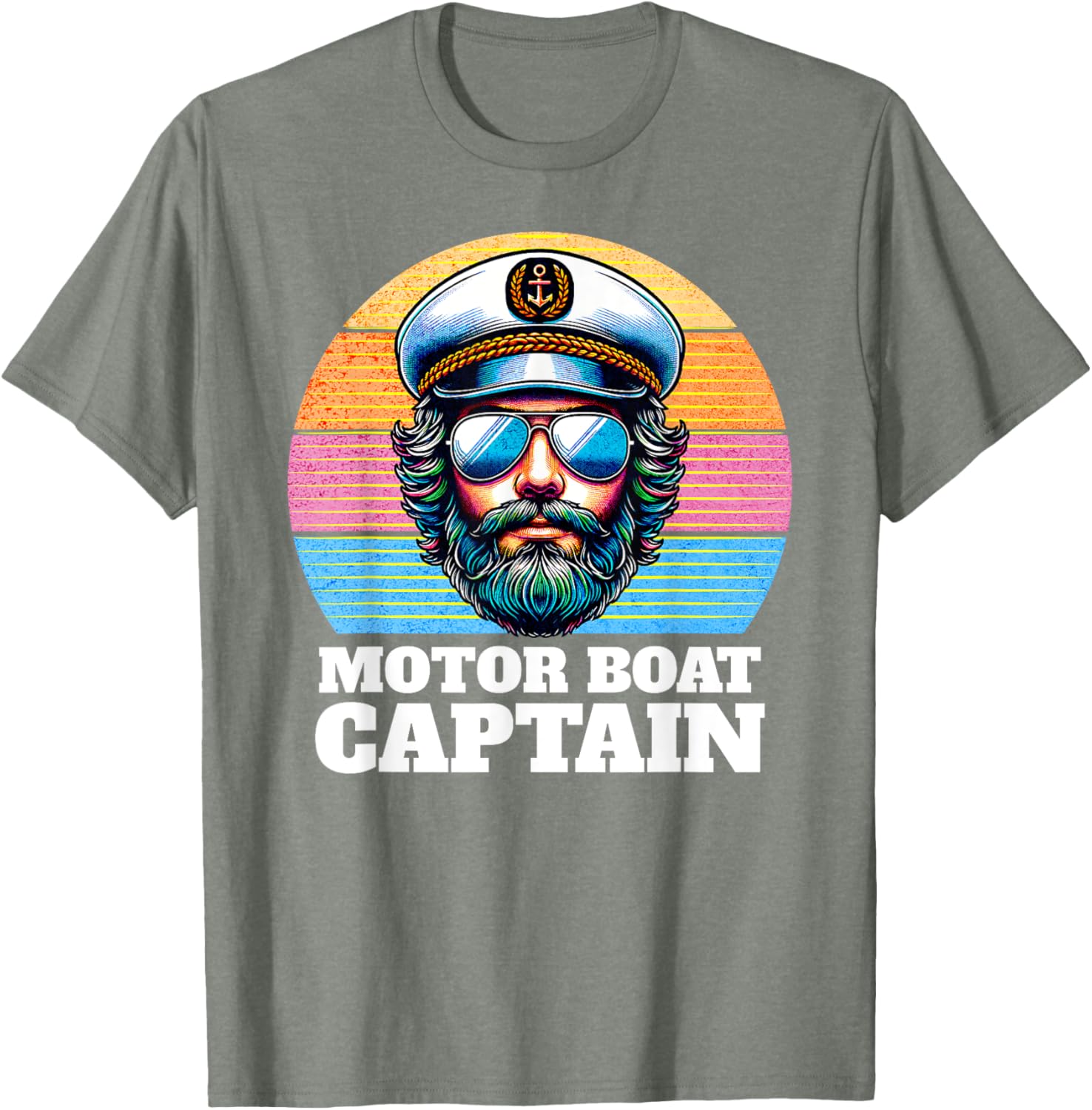 Funny Motor Boat Captain T-Shirt for Men and Women, Nautical Humor Apparel - 16