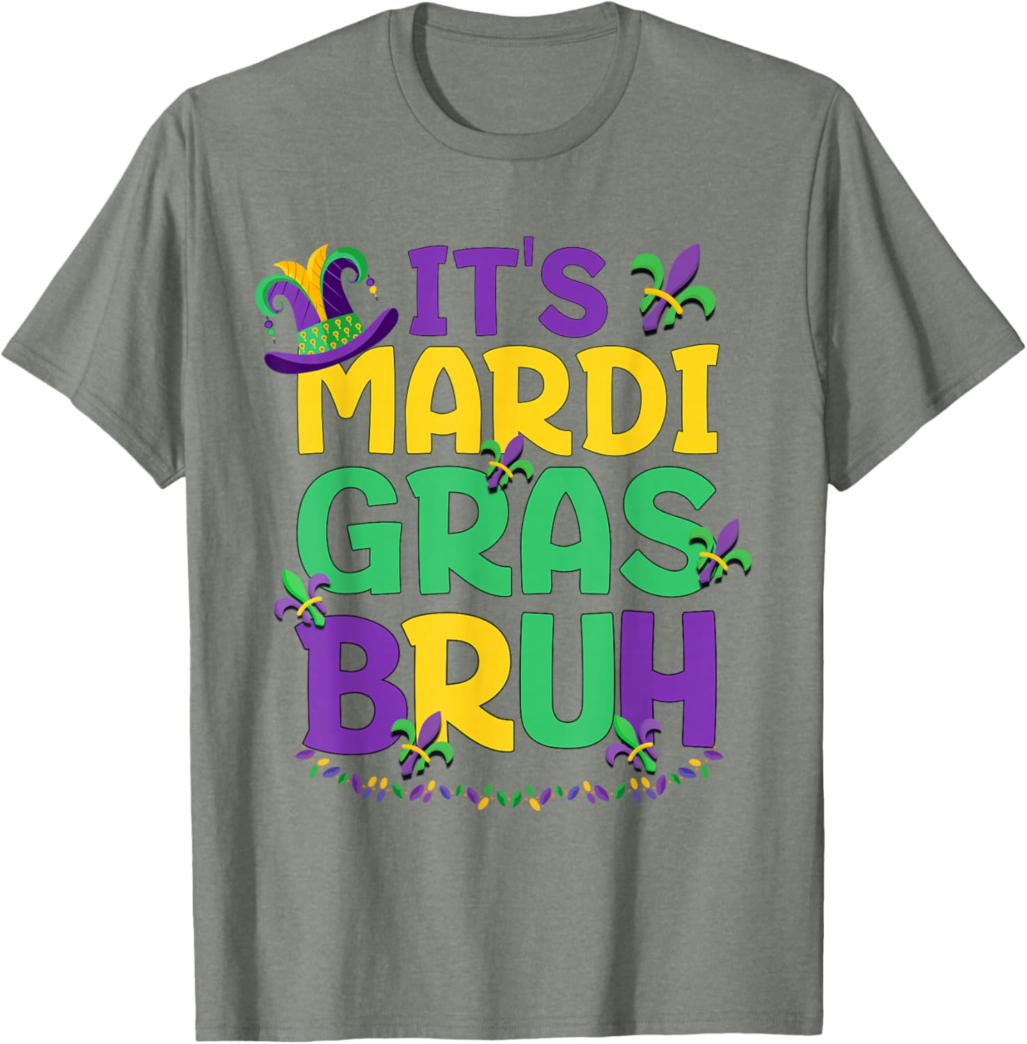 Cool Bruh Mardi Gras T-Shirt for Teens and Boys Celebrating Carnival Fun - 13