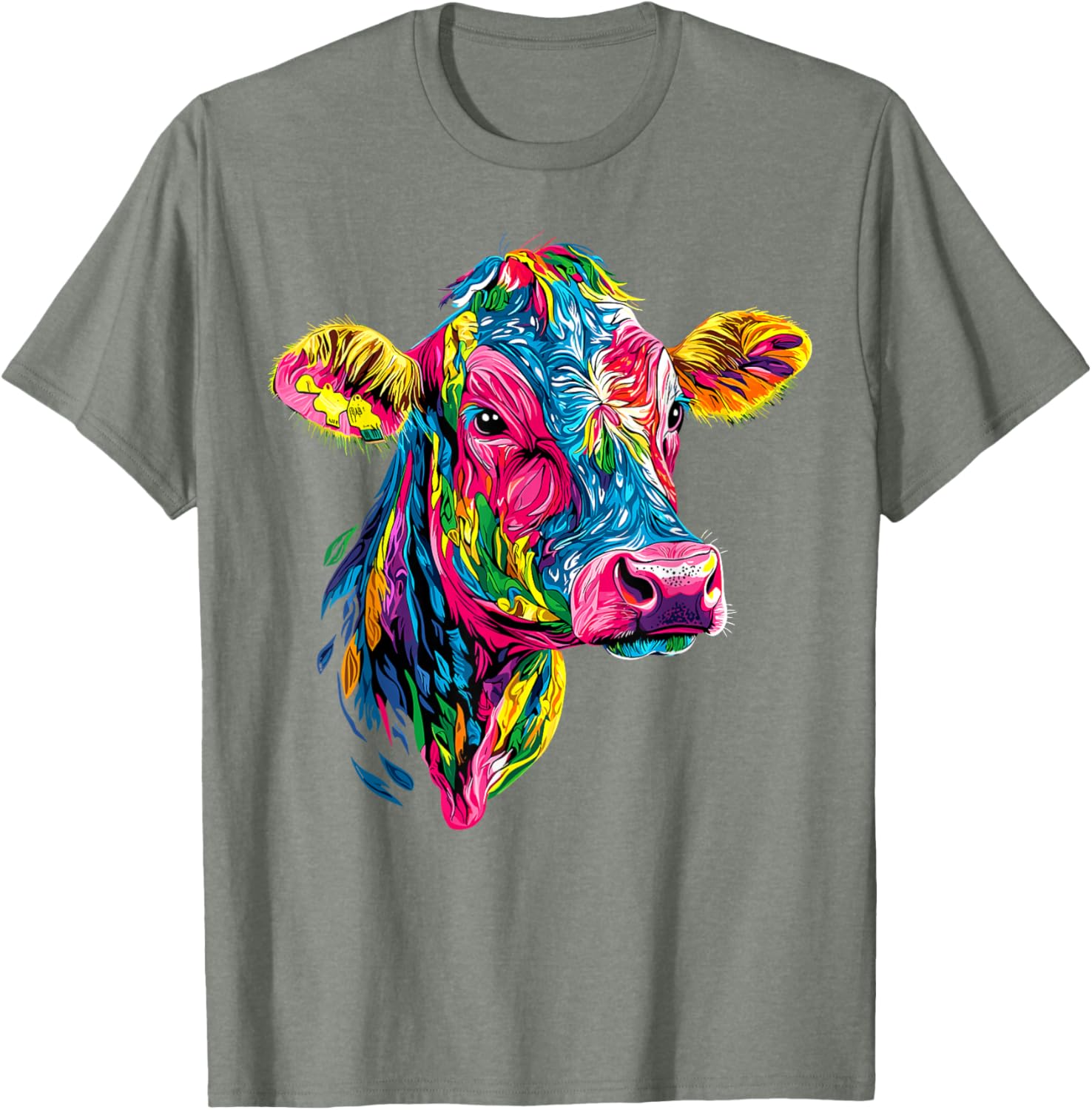 Cute Vegan Cow T-Shirt for Cattle Farmers - Adorable Farm Apparel - 17