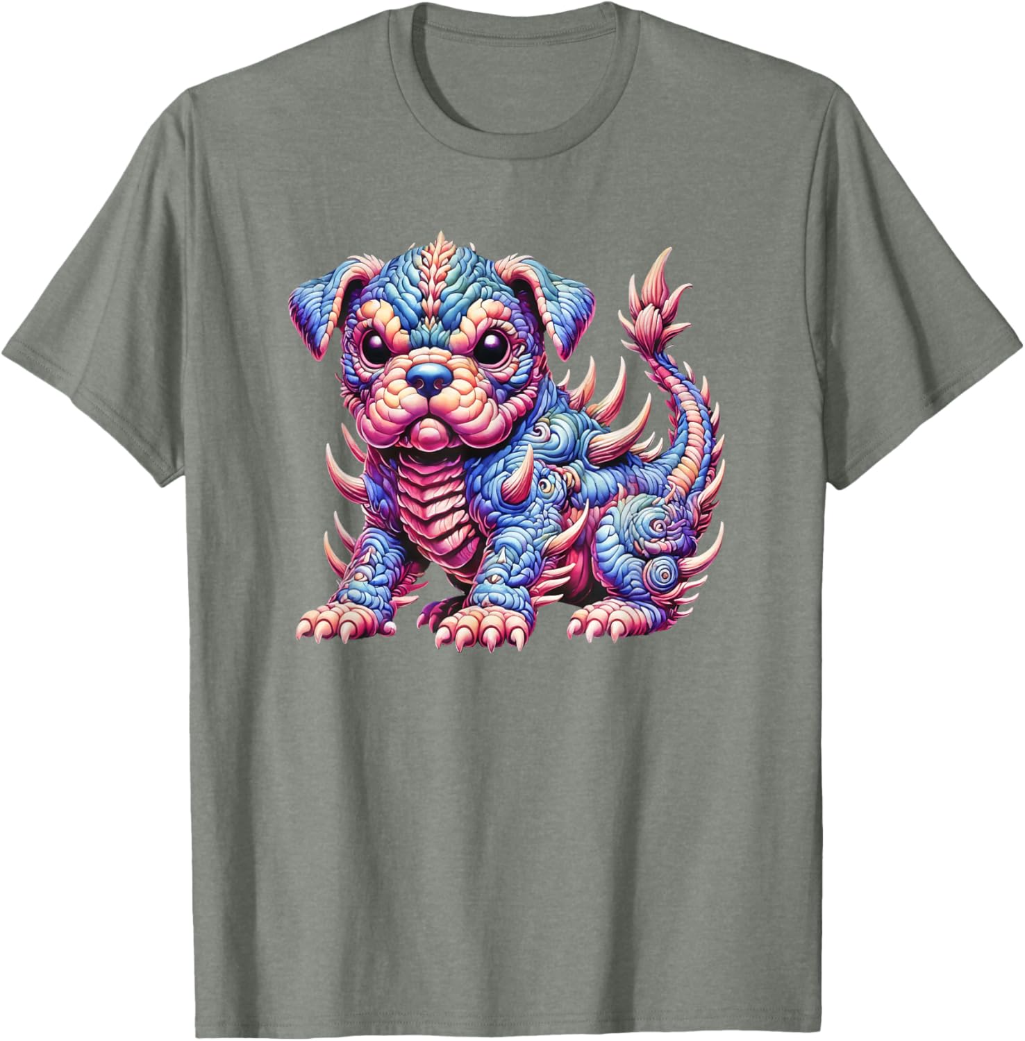 Imaginative Puppy Dog Monster T-Shirt Fun Chimerical Creature Design - 5