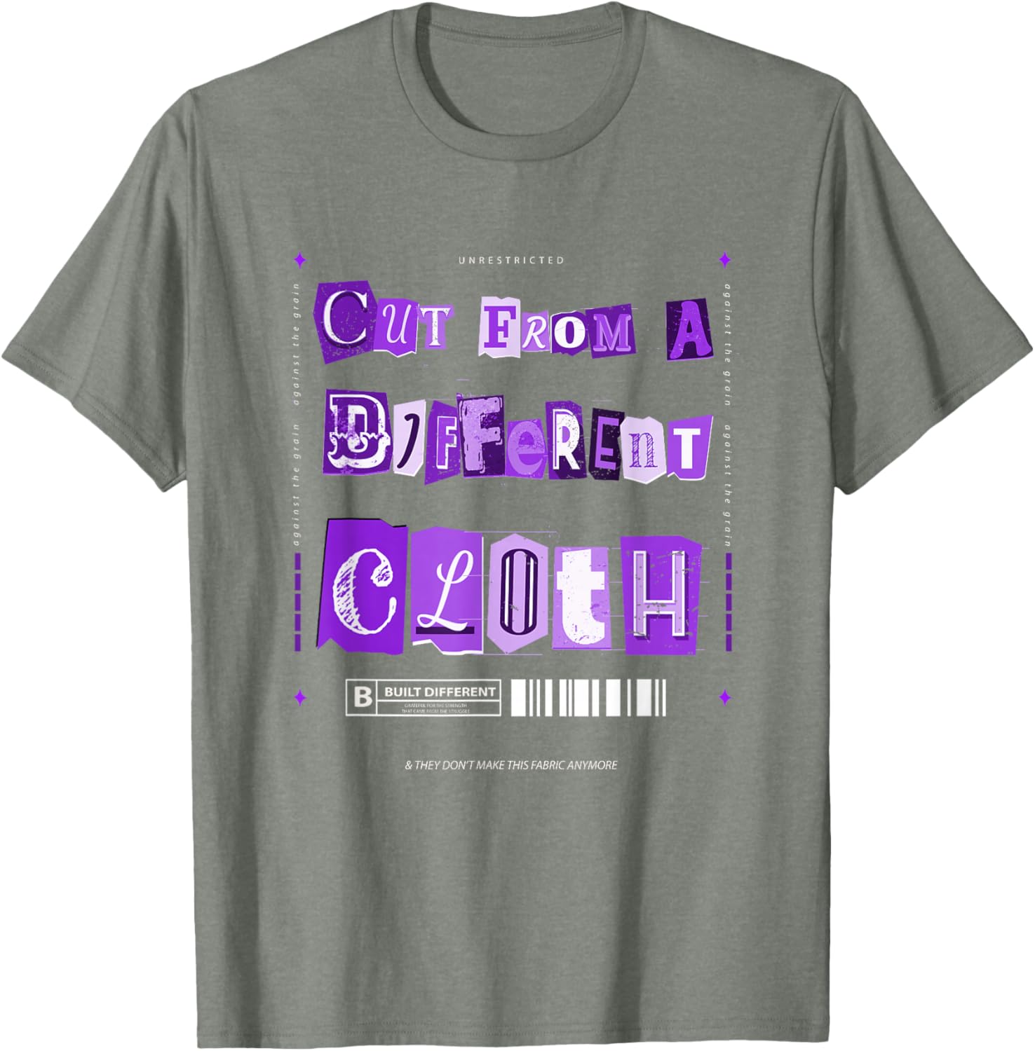 Vibrant Purple Graphic T-Shirt From A Different Cloth for Stylish Comfort - 14