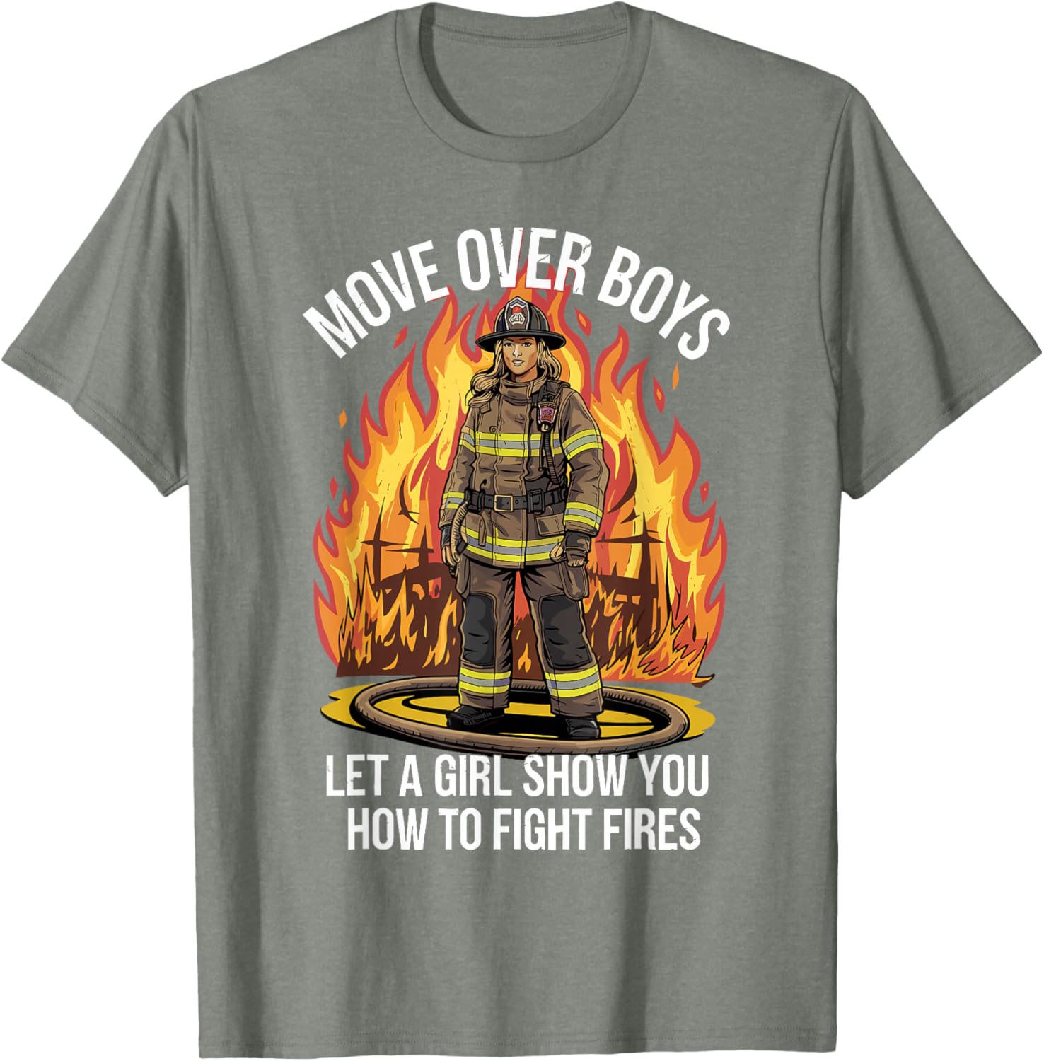 Stylish Firefighter T-Shirt for Women and Girls - Perfect Gift Idea - 23