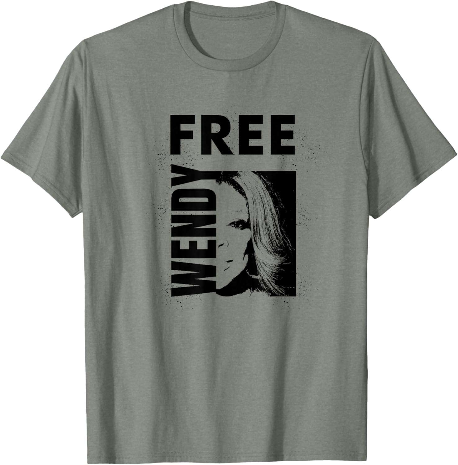 Free Wendy Outline Square Design T-Shirt for Trendy Casual Style - 2