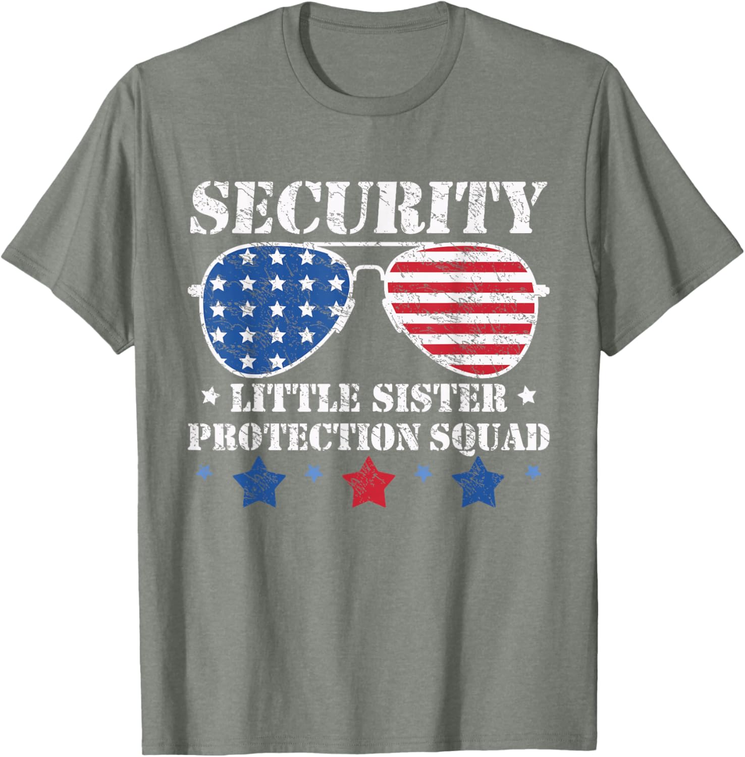 Funny Boys Brother T-Shirt Security Little Sister Protection Squad Gear - 3