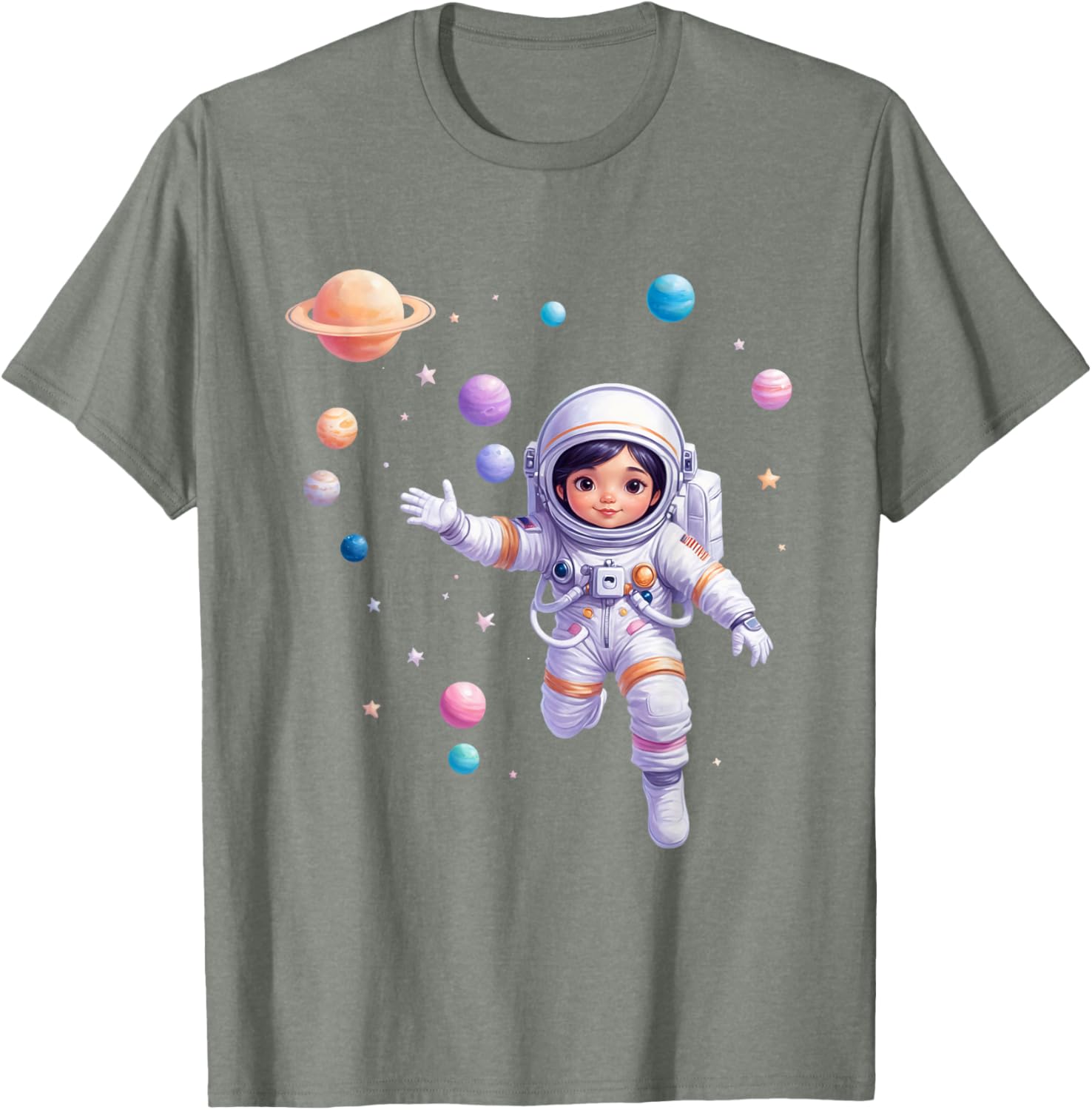 Cute Space Explorer T-Shirt for Future Astronaut Girls - Adorable Design - 26